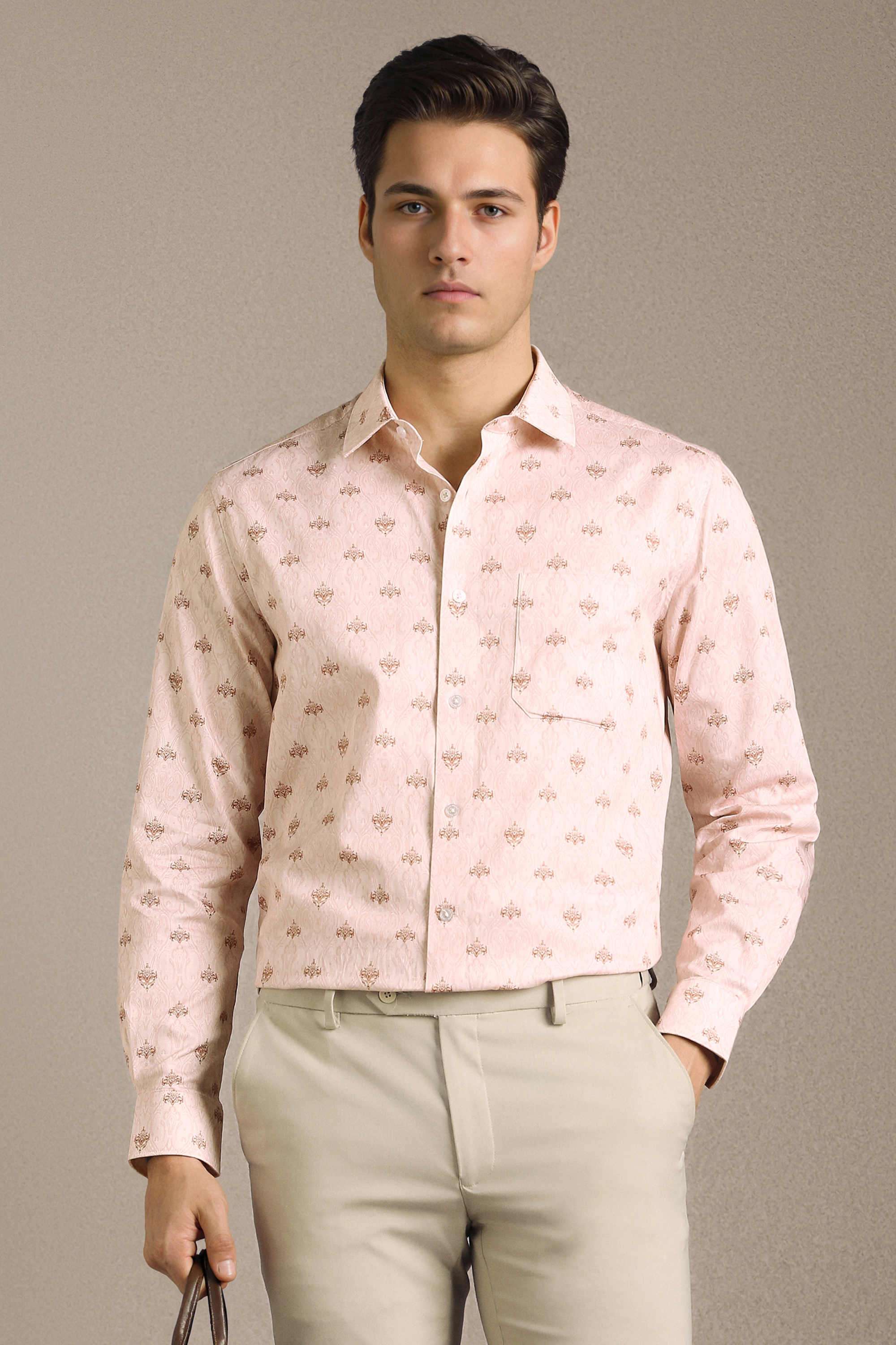 Printed-Cotton-Regular-Fit-Men-Formal-Wear-Shirt