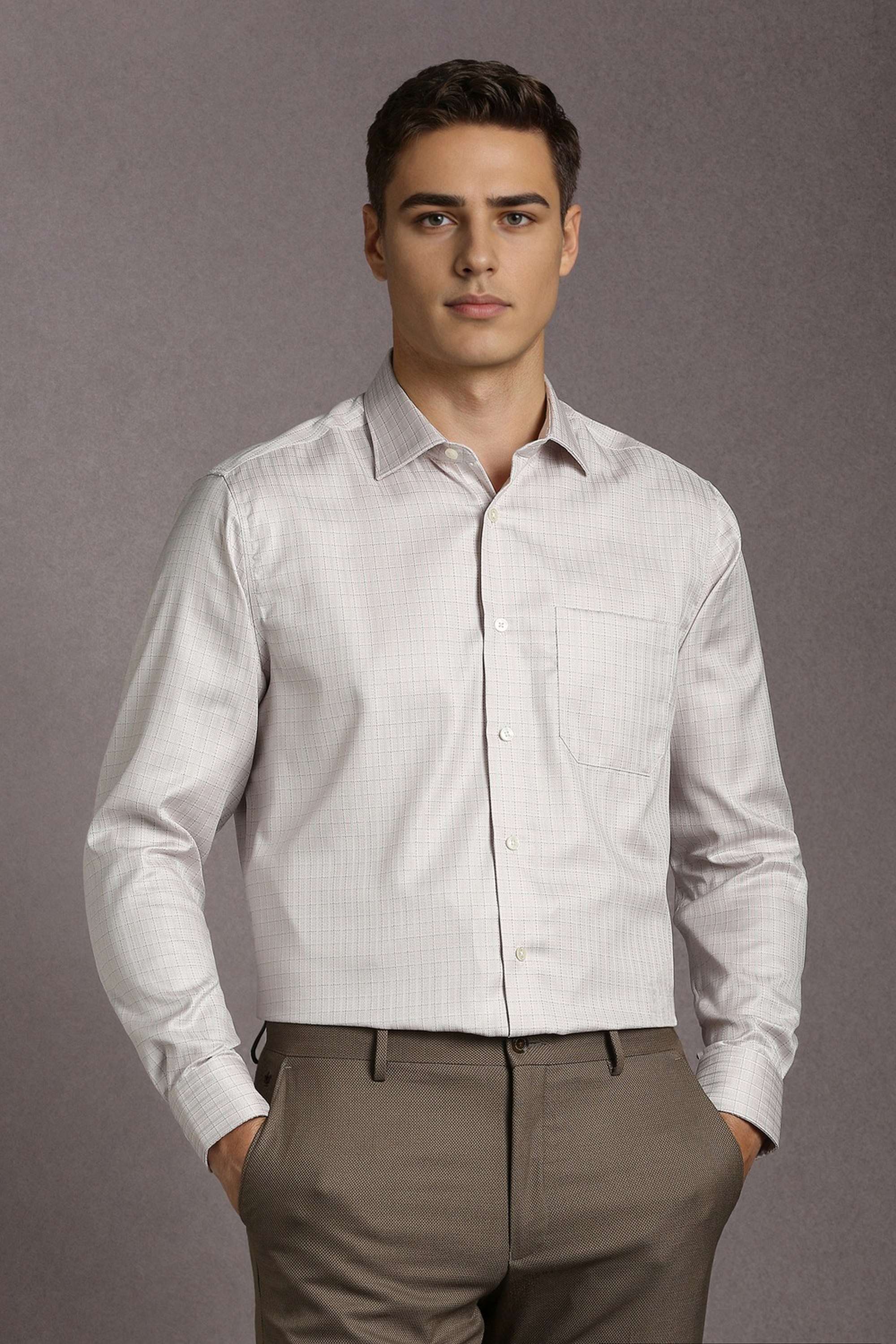 Checks-Cotton-Regular-Fit-Men-s-Formal-Shirt