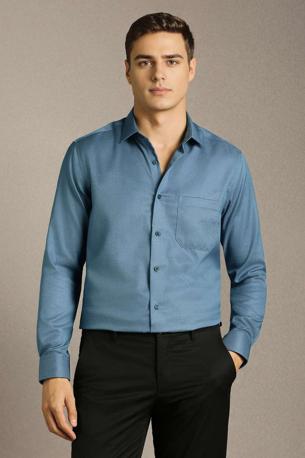 Textured-Cotton-Regular-Fit-Men-s-Formal-Shirt
