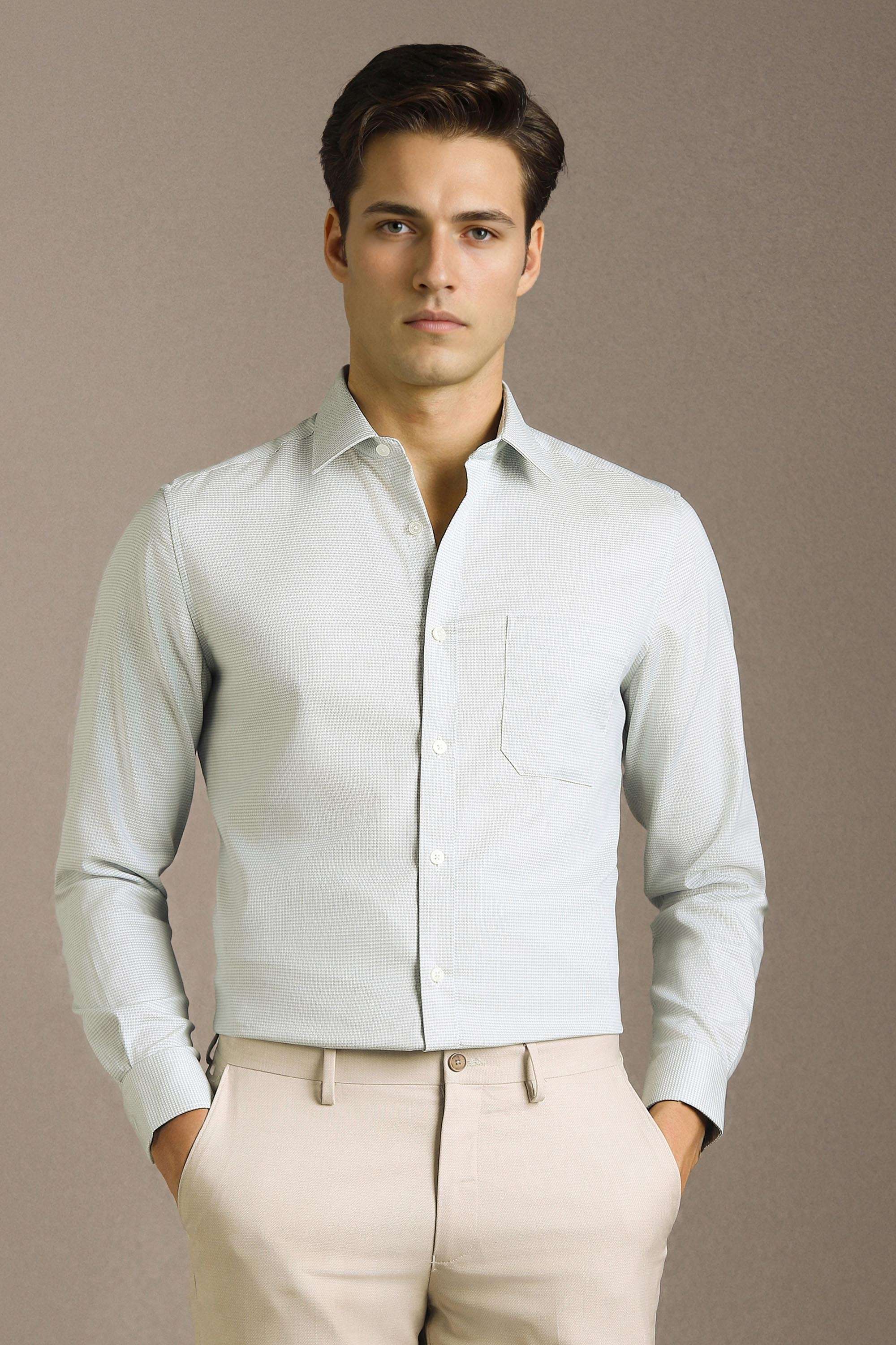Textured-Cotton-Regular-Fit-Men-Formal-Shirt