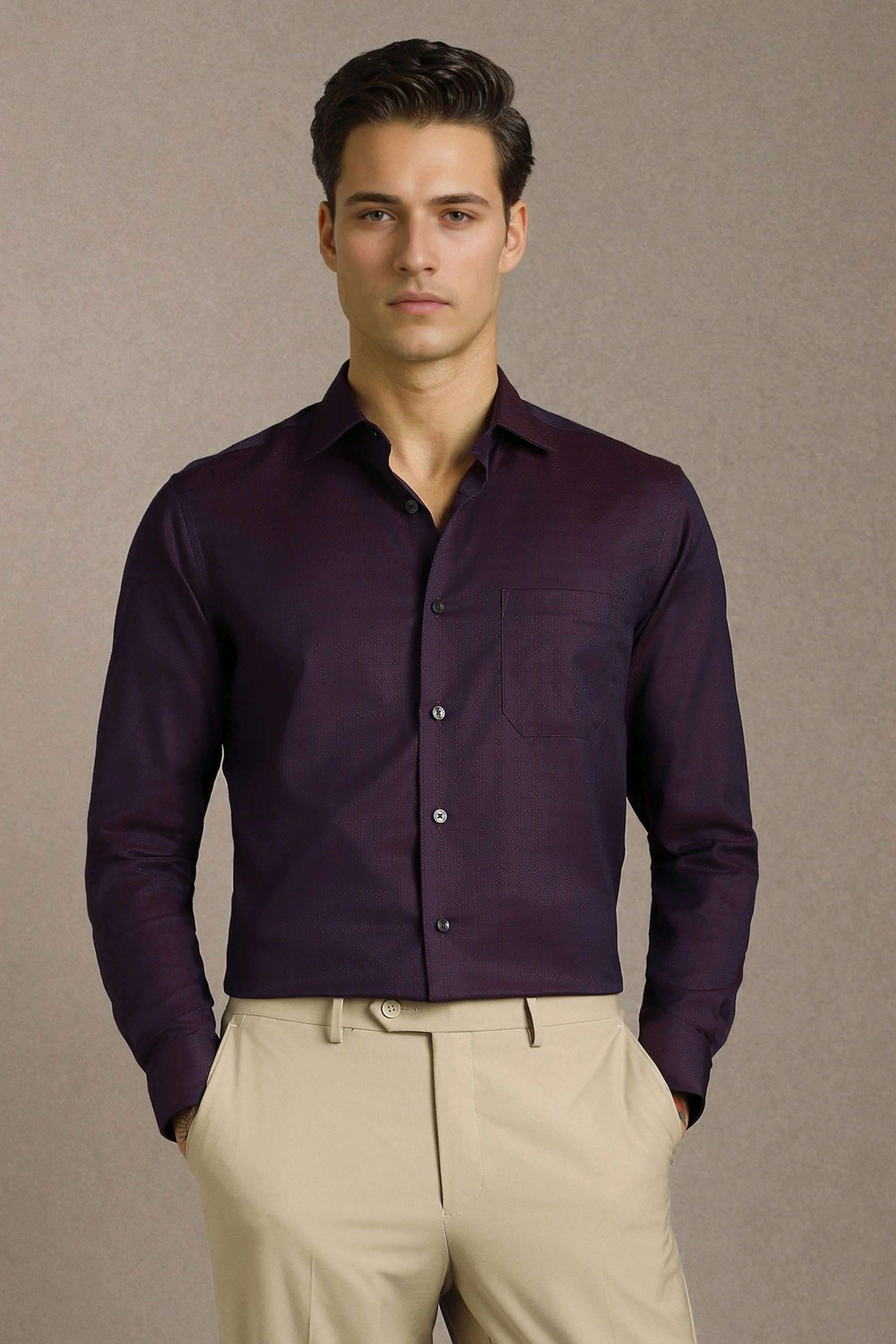Checks-Cotton-Regular-Fit-Men-s-Formal-Shirt