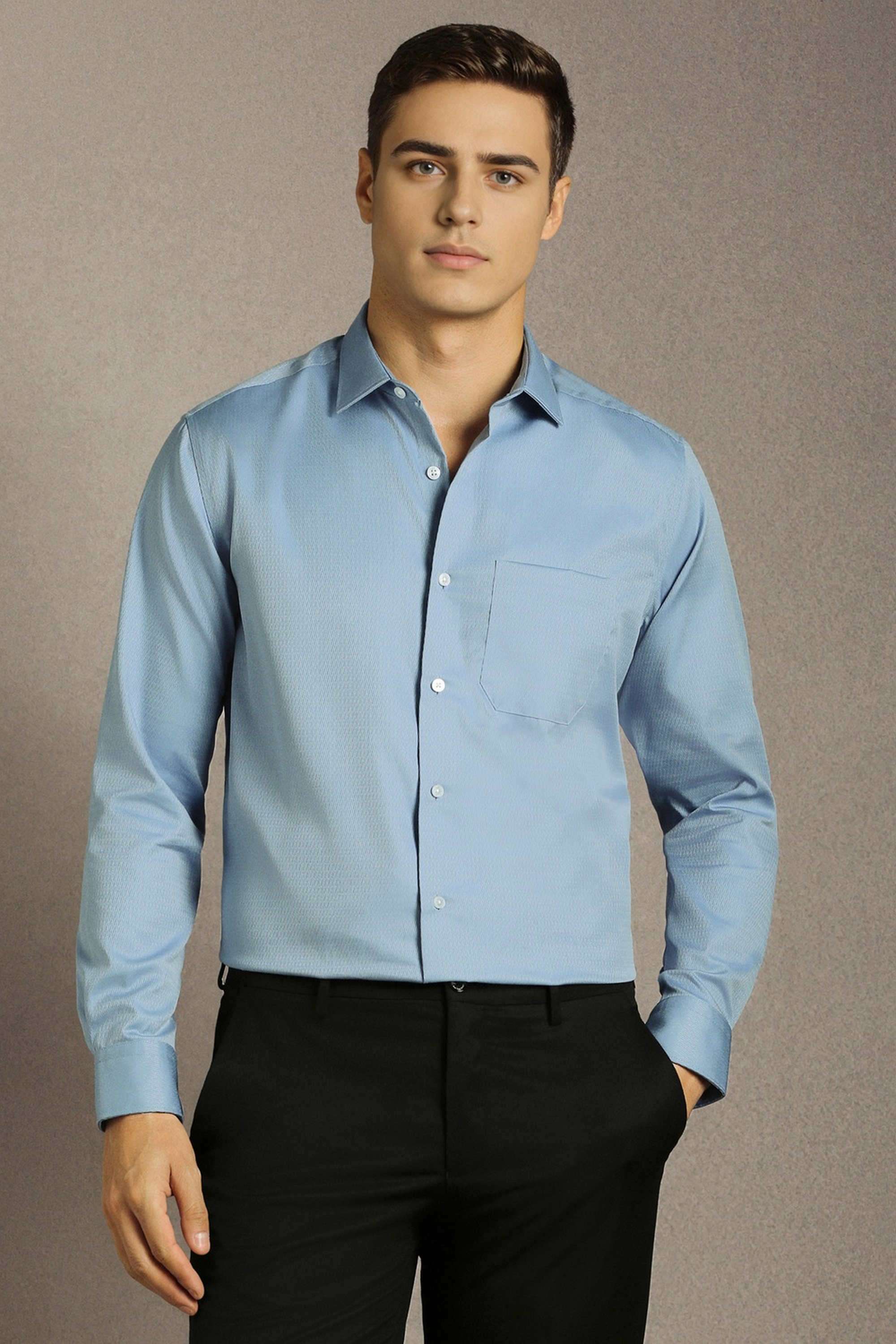 Textured-Cotton-Regular-Fit-Men-s-Formal-Shirt