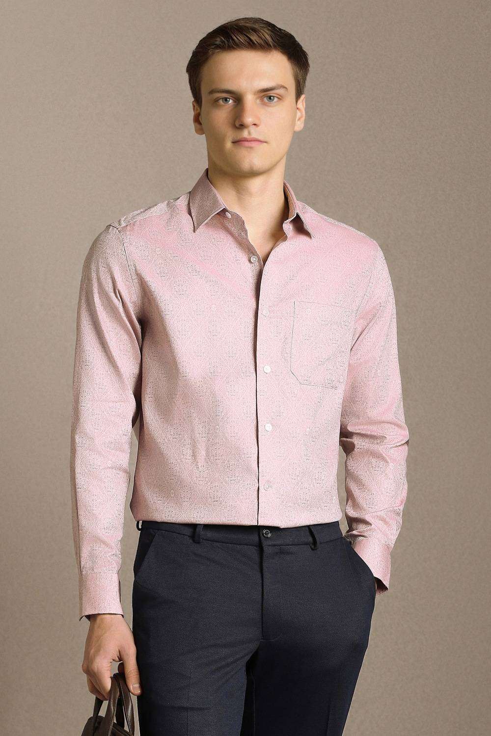 Solid-Cotton-Regular-Fit-Men-s-Shirt