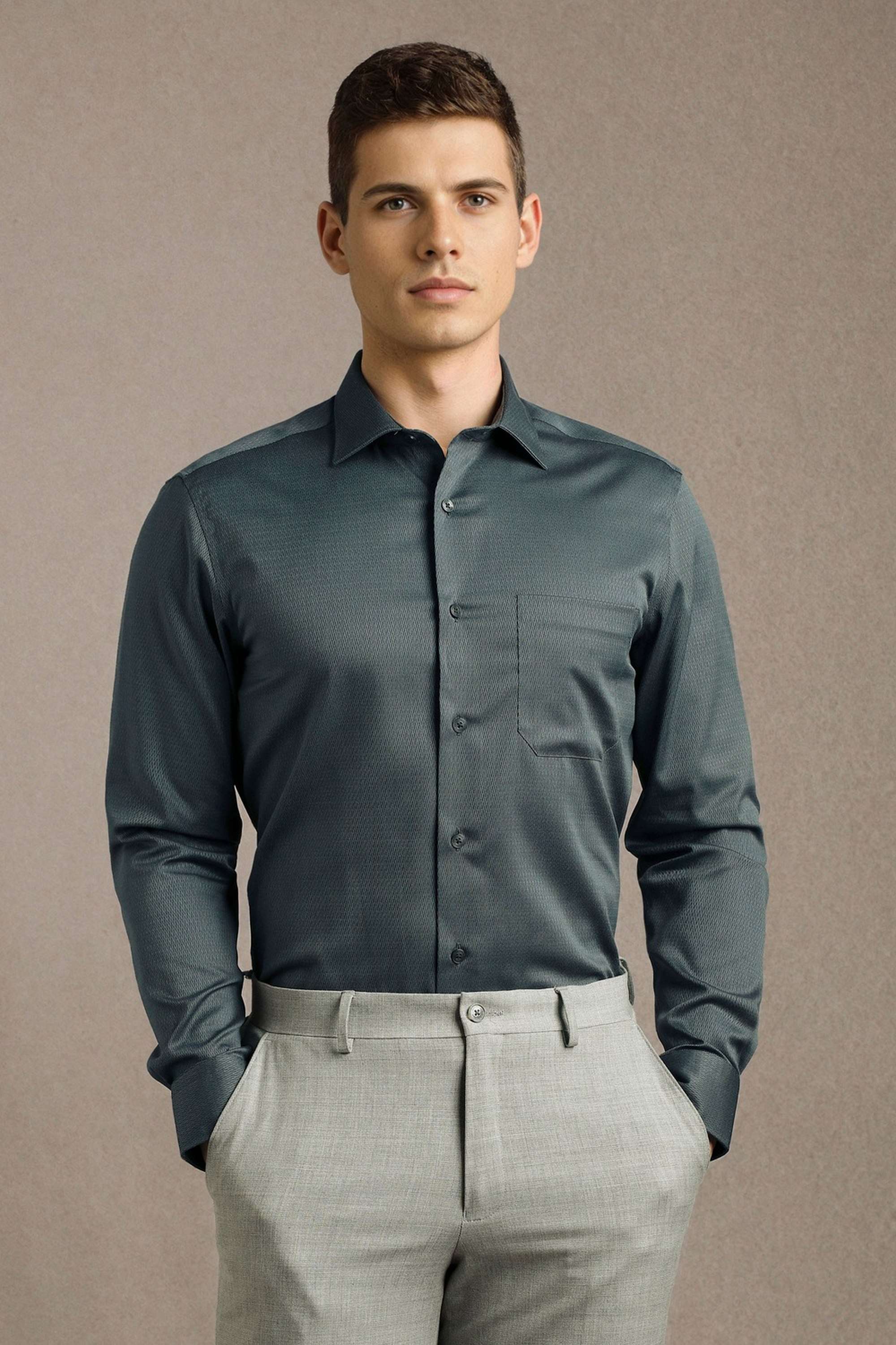 Textured-Cotton-Regular-Fit-Men-s-Formal-Shirt