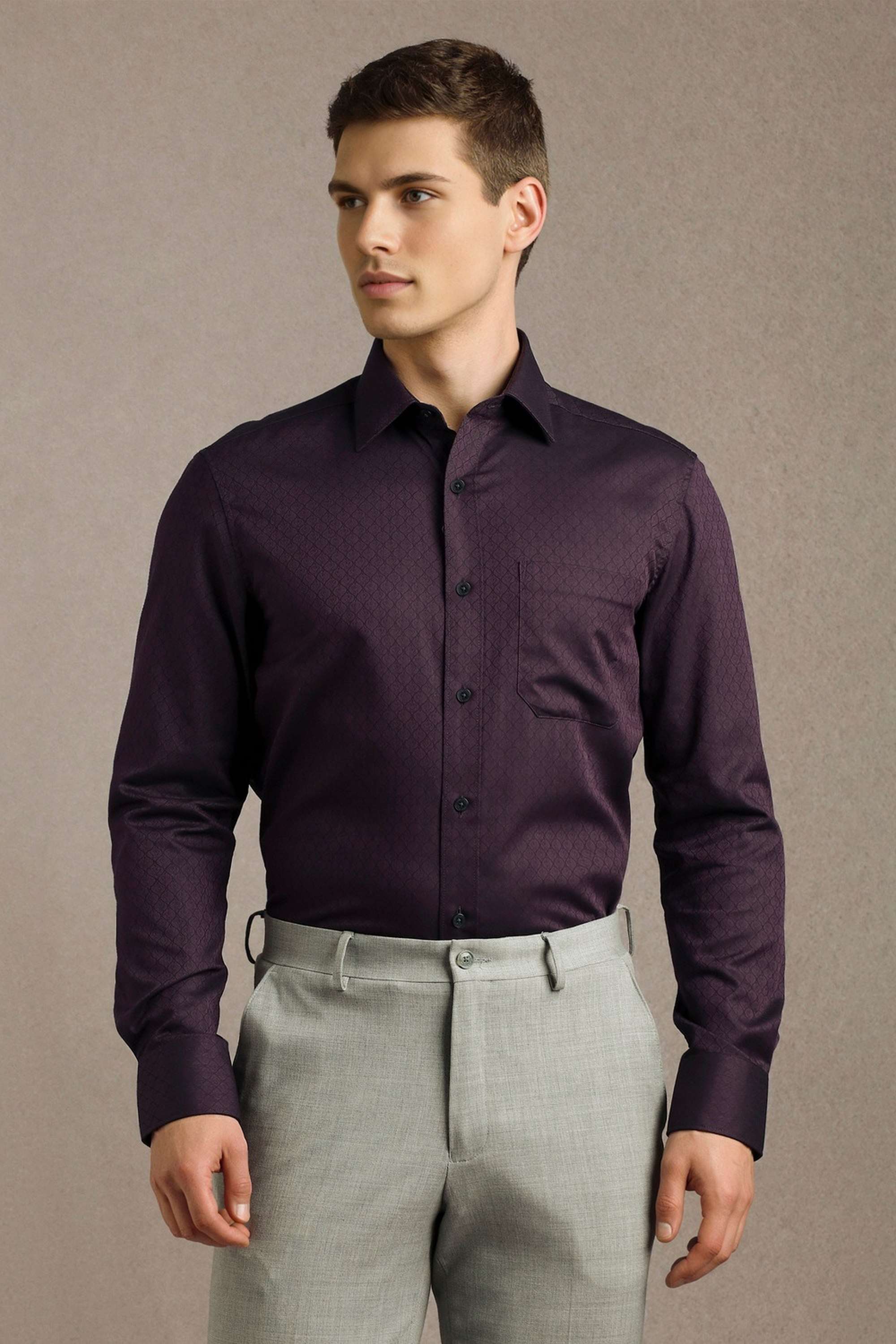 Solid-Cotton-Regular-Fit-Men-s-Formal-Shirt