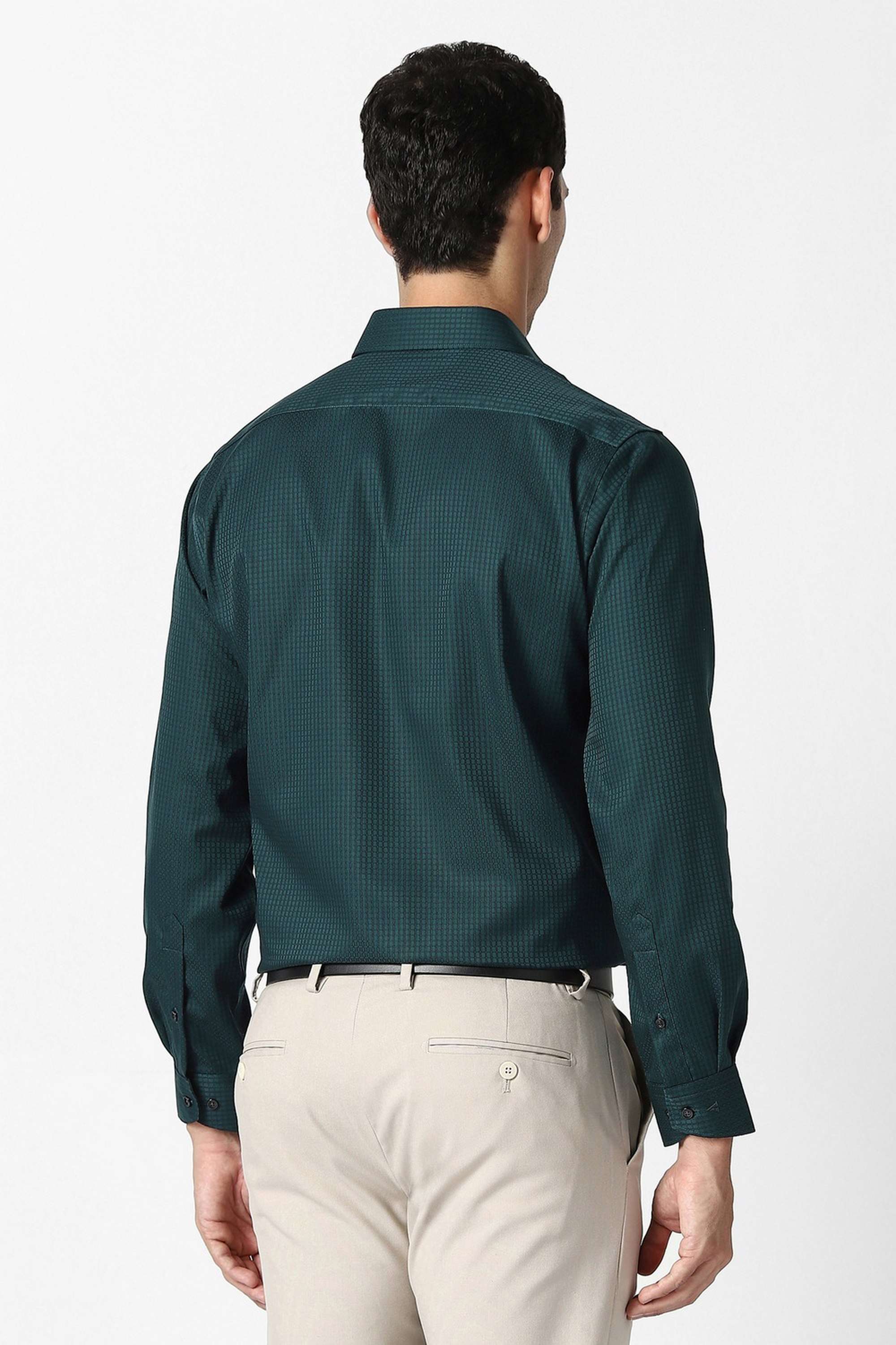 Checks-Collared-Cotton-Men-Formal-Wear-Shirt