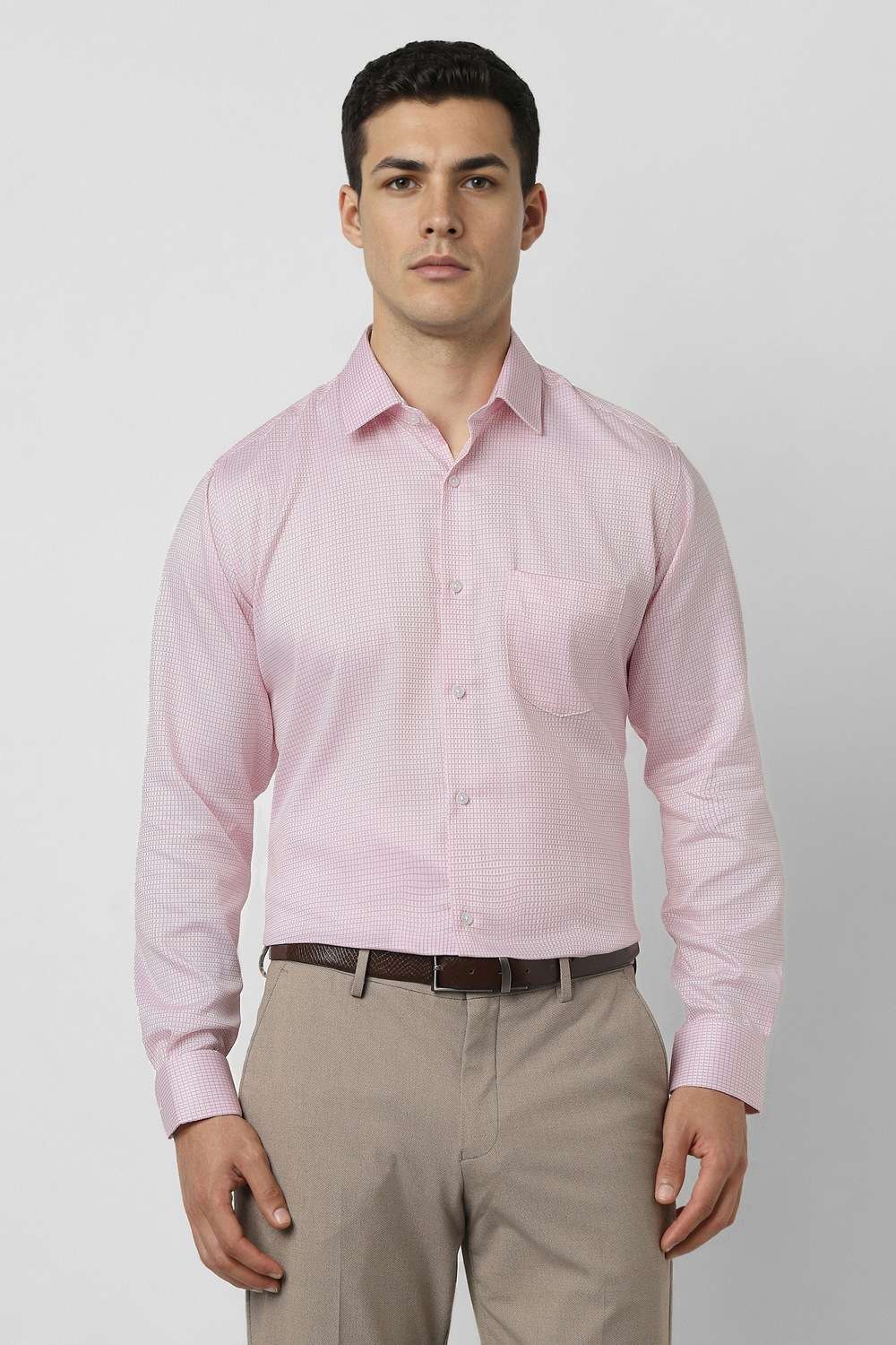 Checks-Cotton-Regular-Fit-Men-s-Formal-Wear-Shirt
