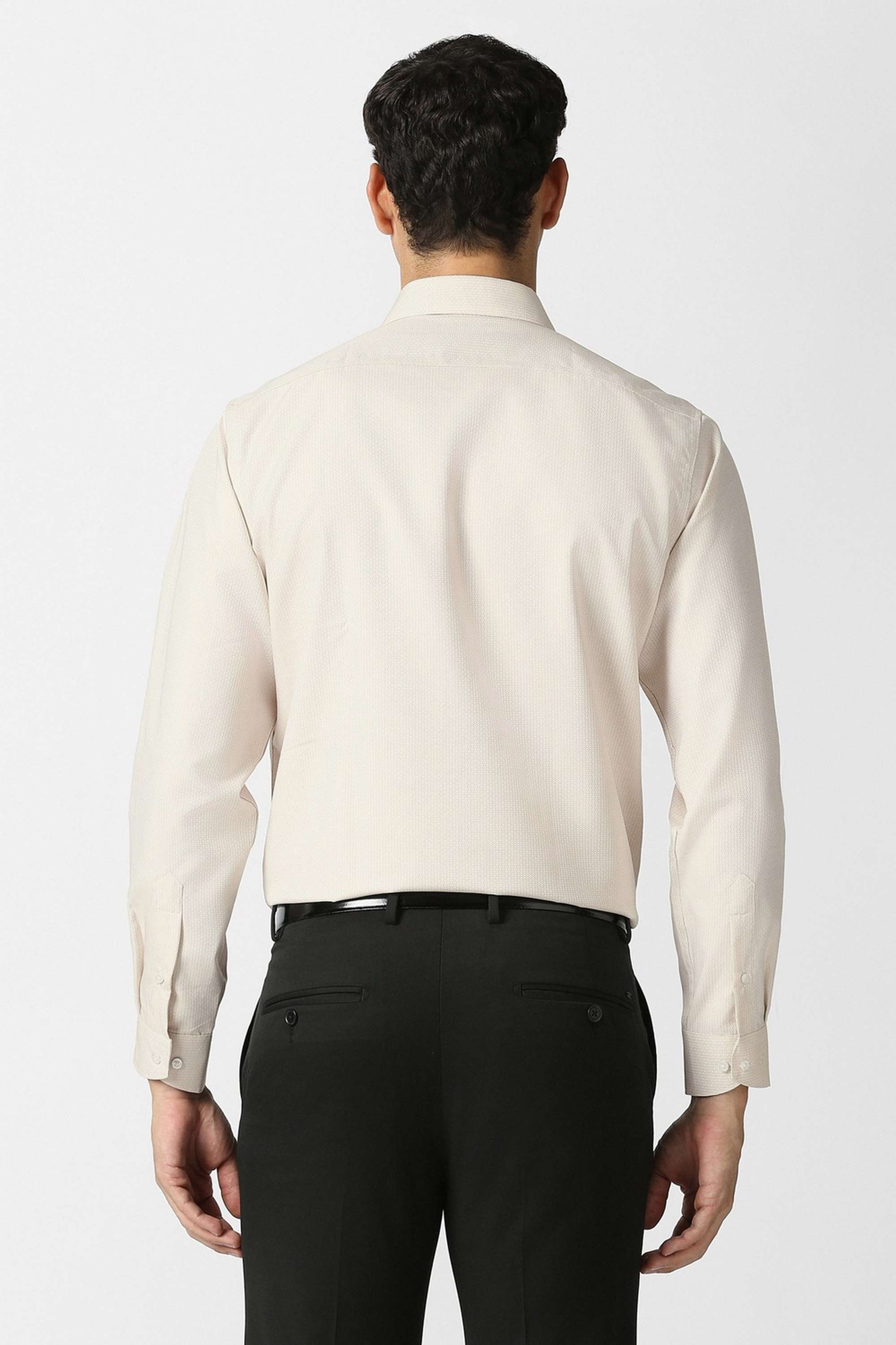 Textured-Collared-Cotton-Men-Formal-Wear-Shirt