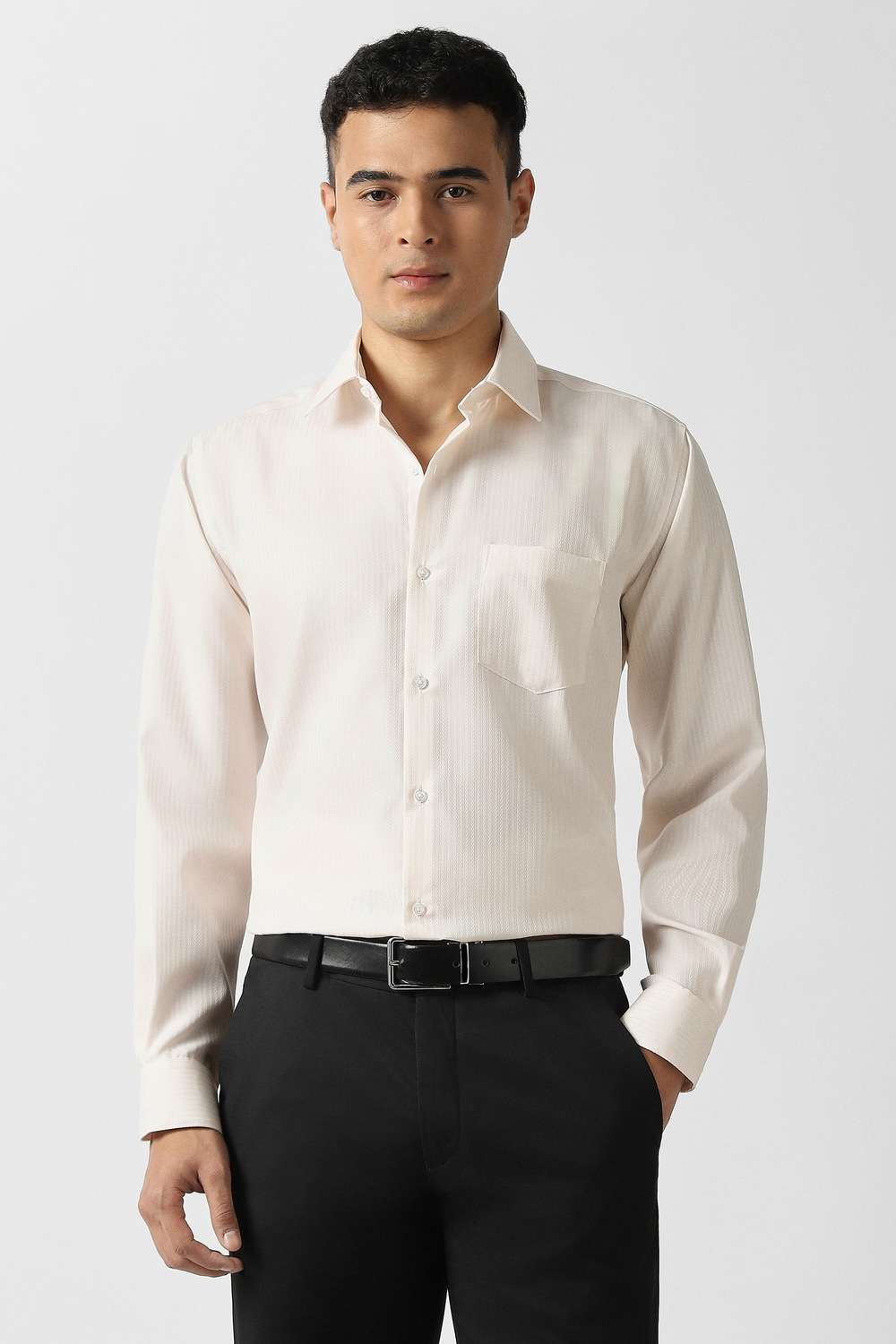 Geometric-Print-Cotton-Regular-Fit-Men-s-Formal-Wear-Shirt