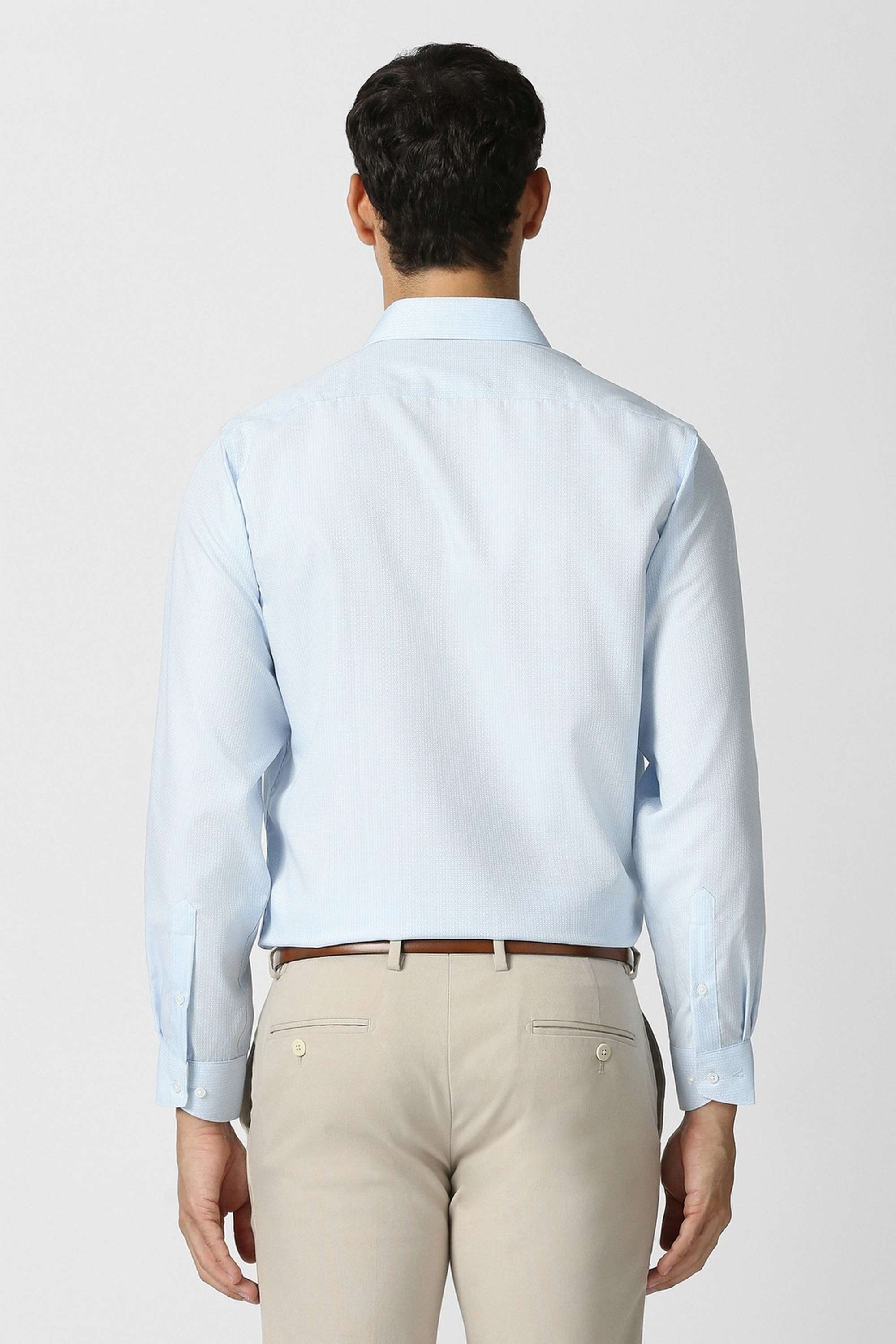 Textured-Collared-Cotton-Men-Formal-Wear-Shirt