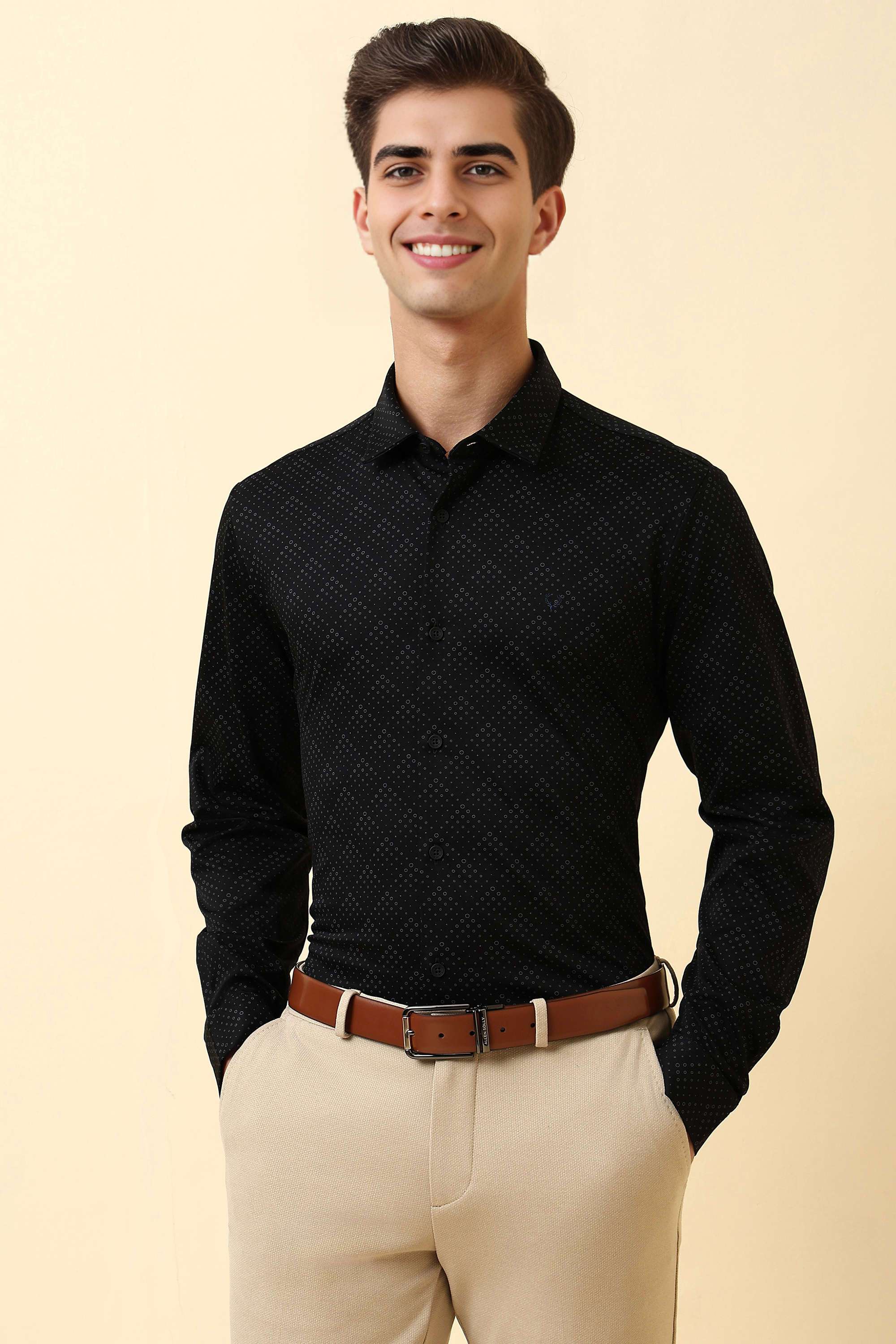 Printed-Cotton-Slim-Fit-Men-Formal-Wear-Shirt