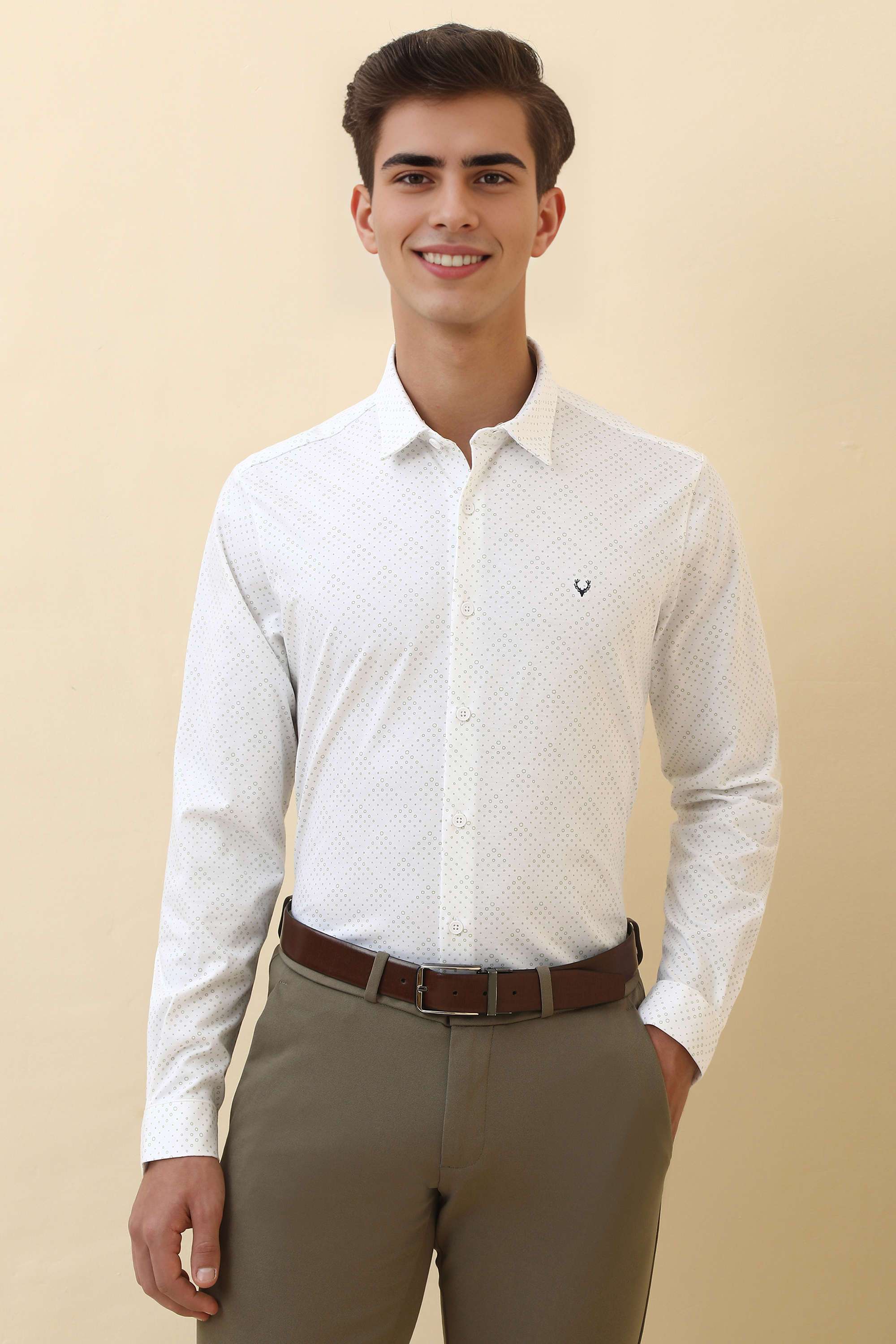 Printed-Cotton-Slim-Fit-Men-Formal-Wear-Shirt