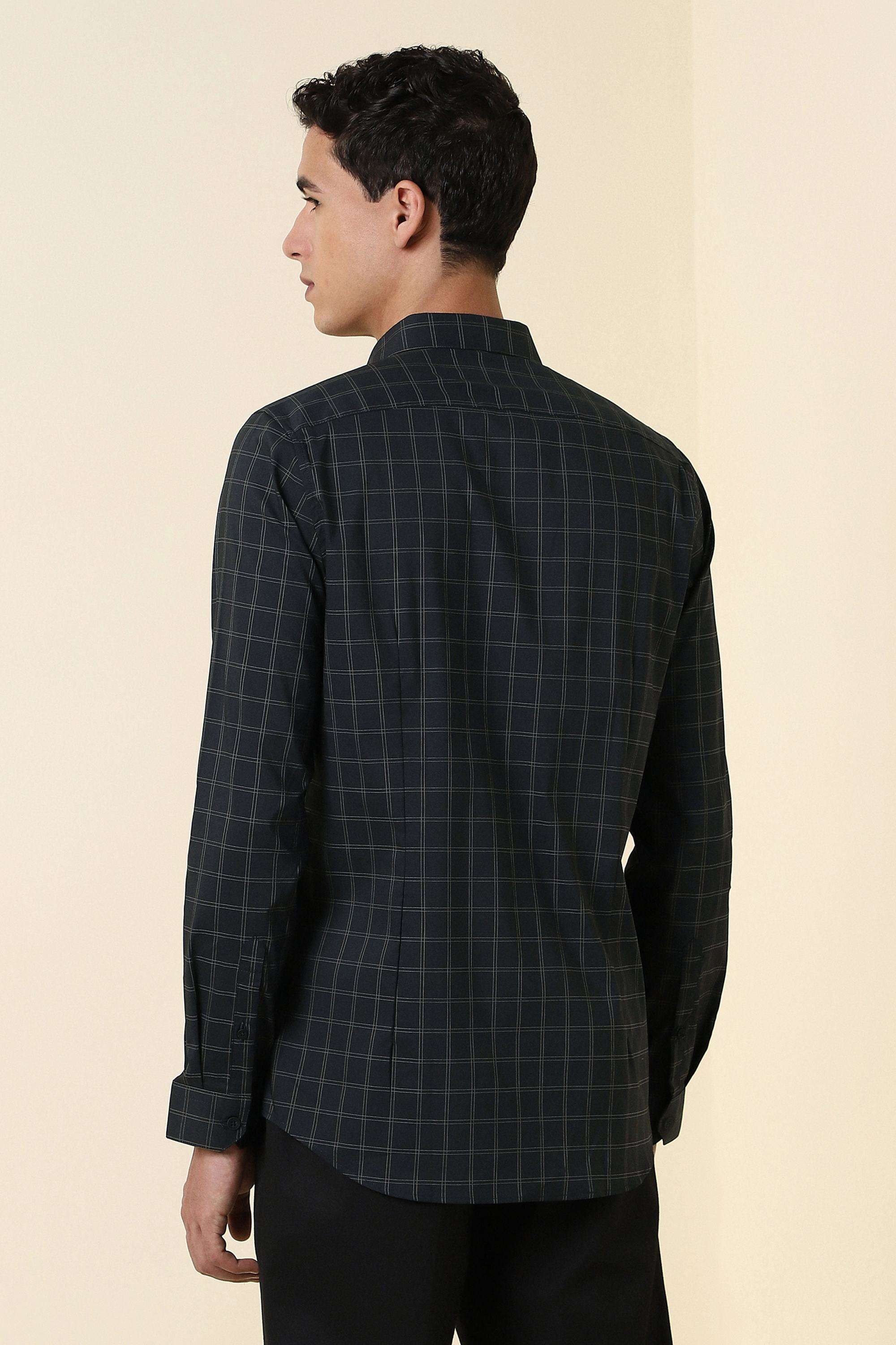 Checks-Polyester-Cotton-Regular-Fit-Men-s-Shirt