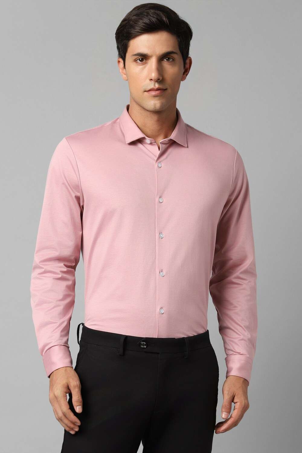 Solid-Cotton-Slim-Fit-Men-s-Formal-Shirt
