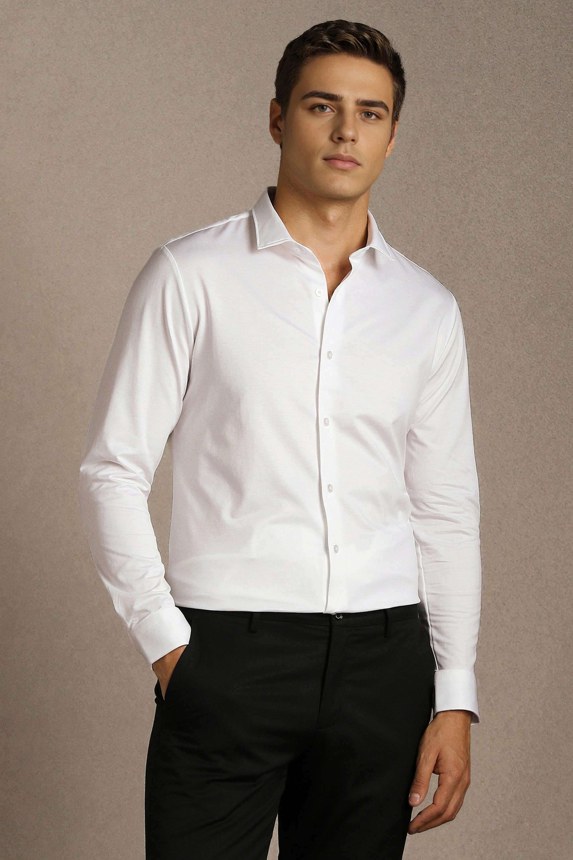 Solid-Cotton-Slim-Fit-Men-s-Formal-Shirt
