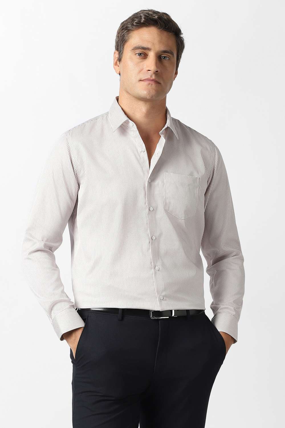 Solid-Cotton-Slim-Fit-Men-s-Formal-Shirt