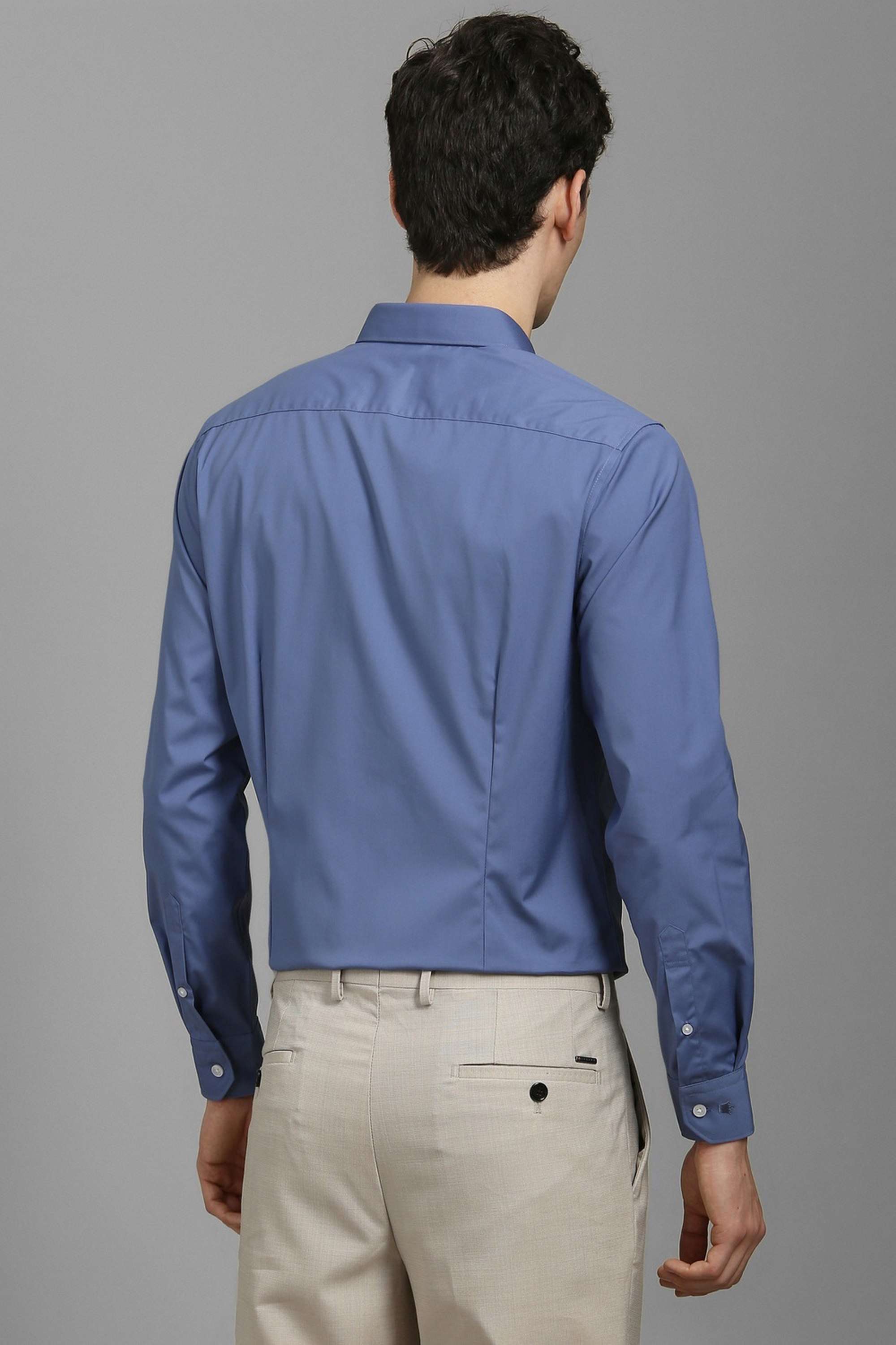 Solid-Polyester-Cotton-Slim-Fit-Men-s-Formal-Shirt