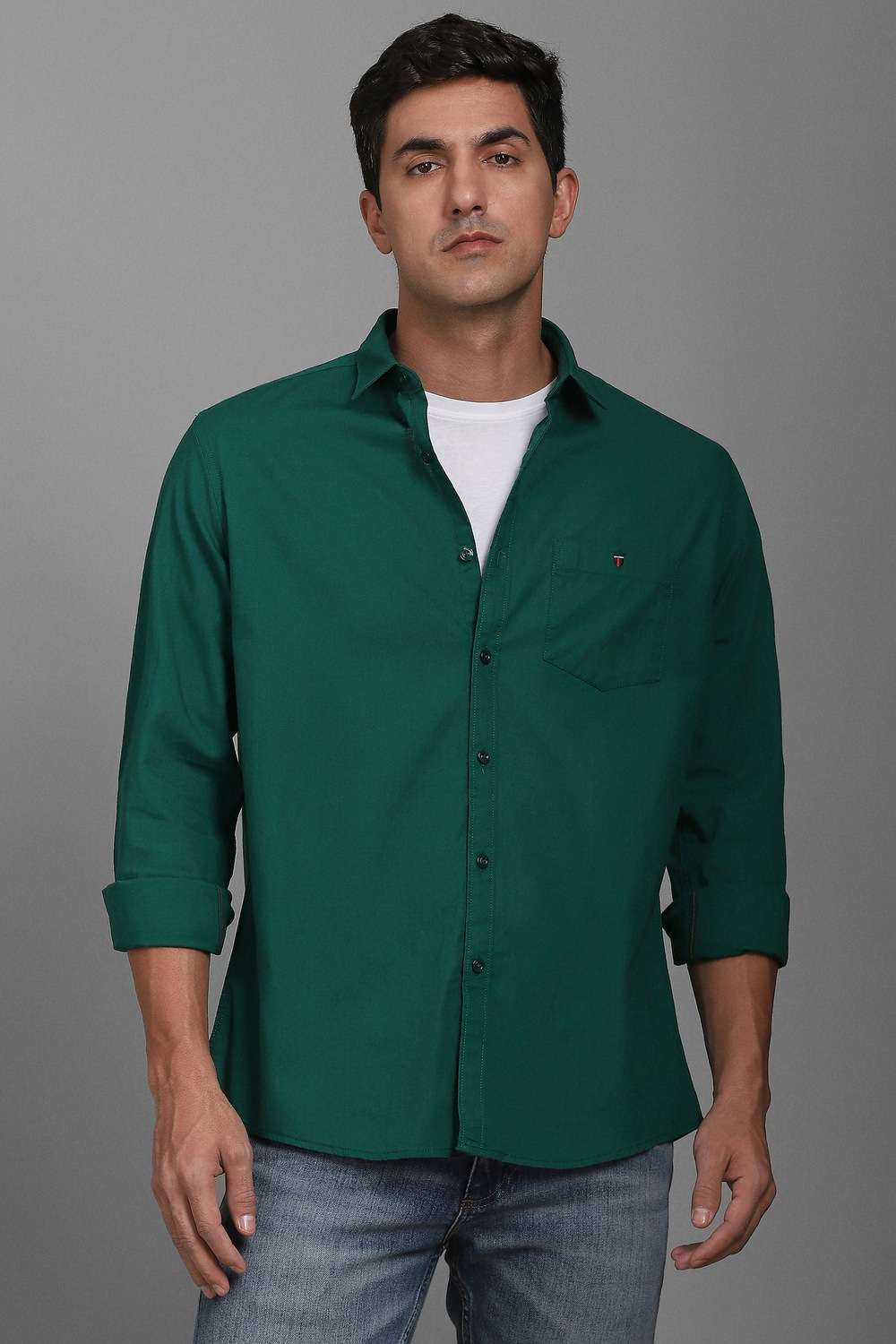 Solid-Cotton-Slim-Fit-Men-s-Casual-Shirt