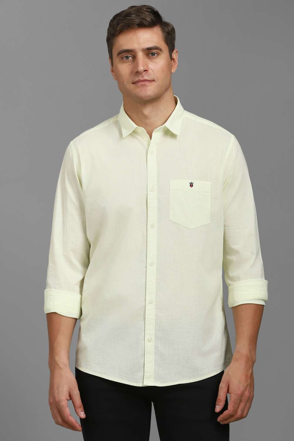 Solid-Cotton-Slim-Fit-Men-s-Casual-Shirt