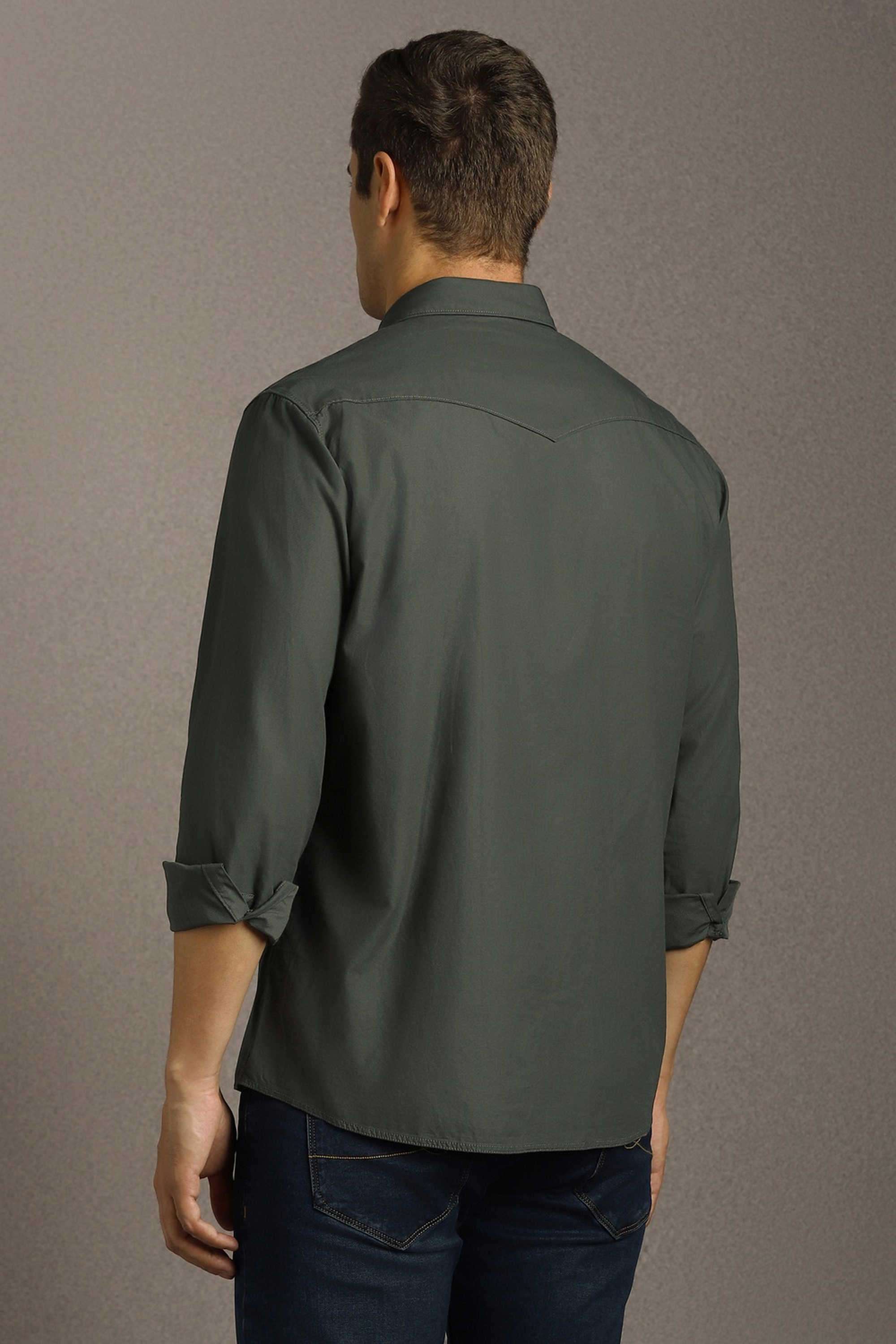 Solid-Cotton-Slim-Fit-Men-Casual-Wear-Shirt