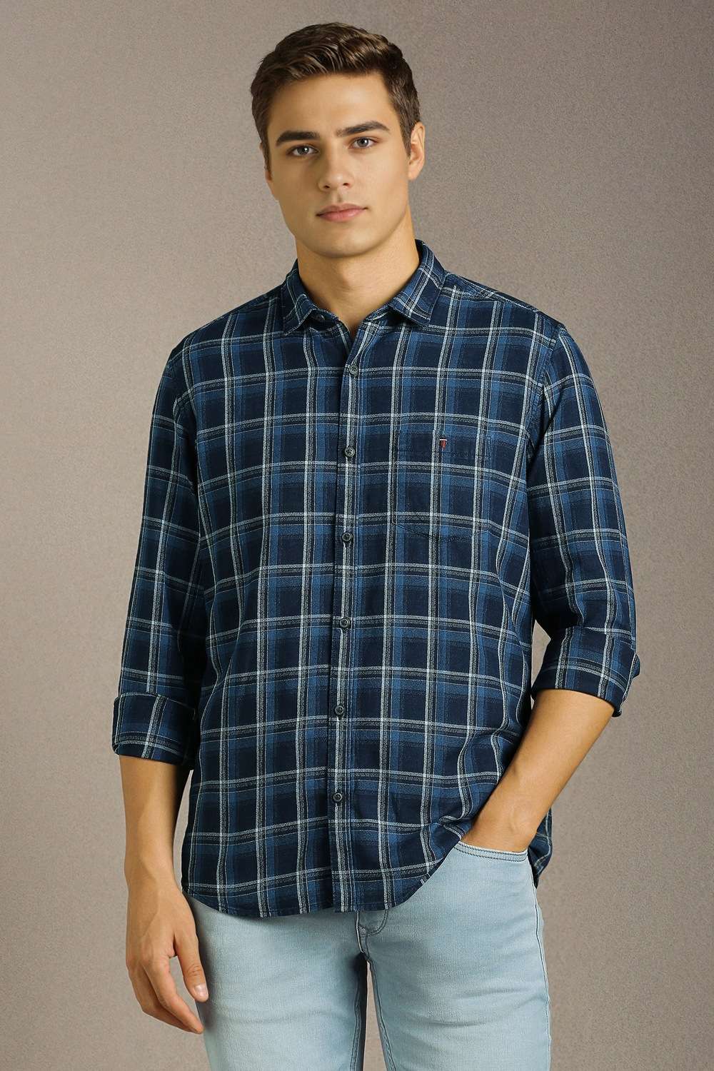 Checks-Cotton-Slim-Fit-Men-s-Casual-Shirt