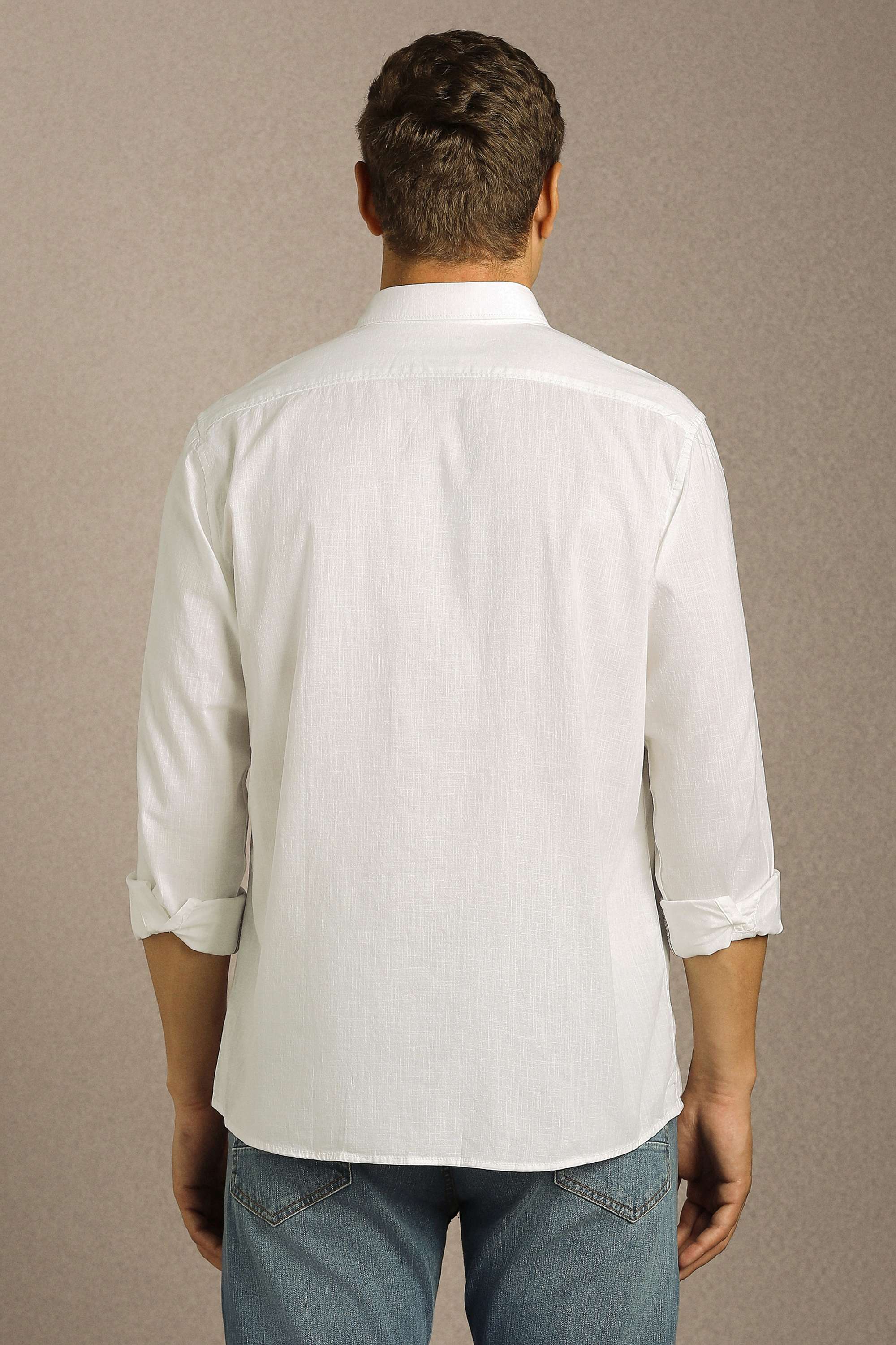 Solid-Cotton-Slim-Fit-Men-s-Casual-Shirt