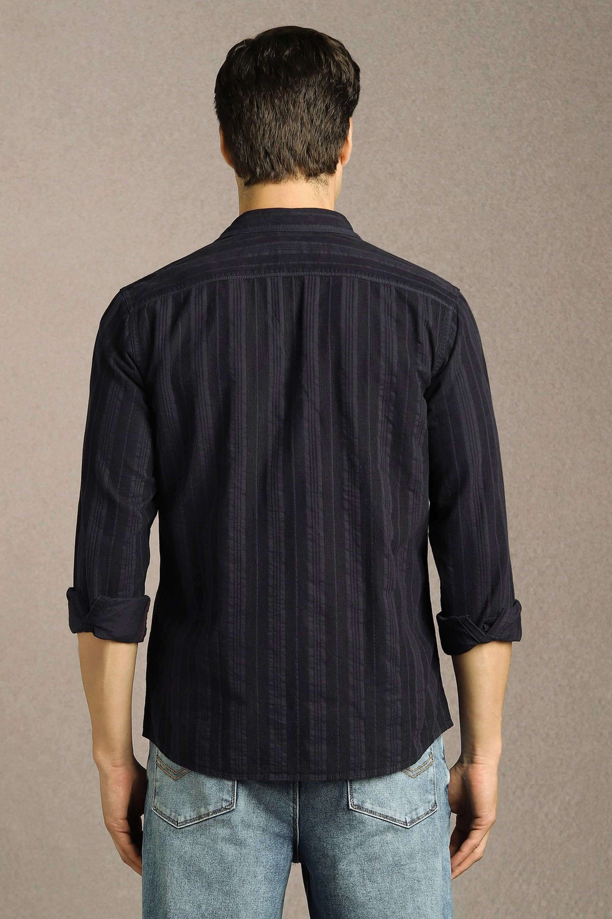 Solid-Cotton-Slim-Fit-Men-s-Casual-Shirt