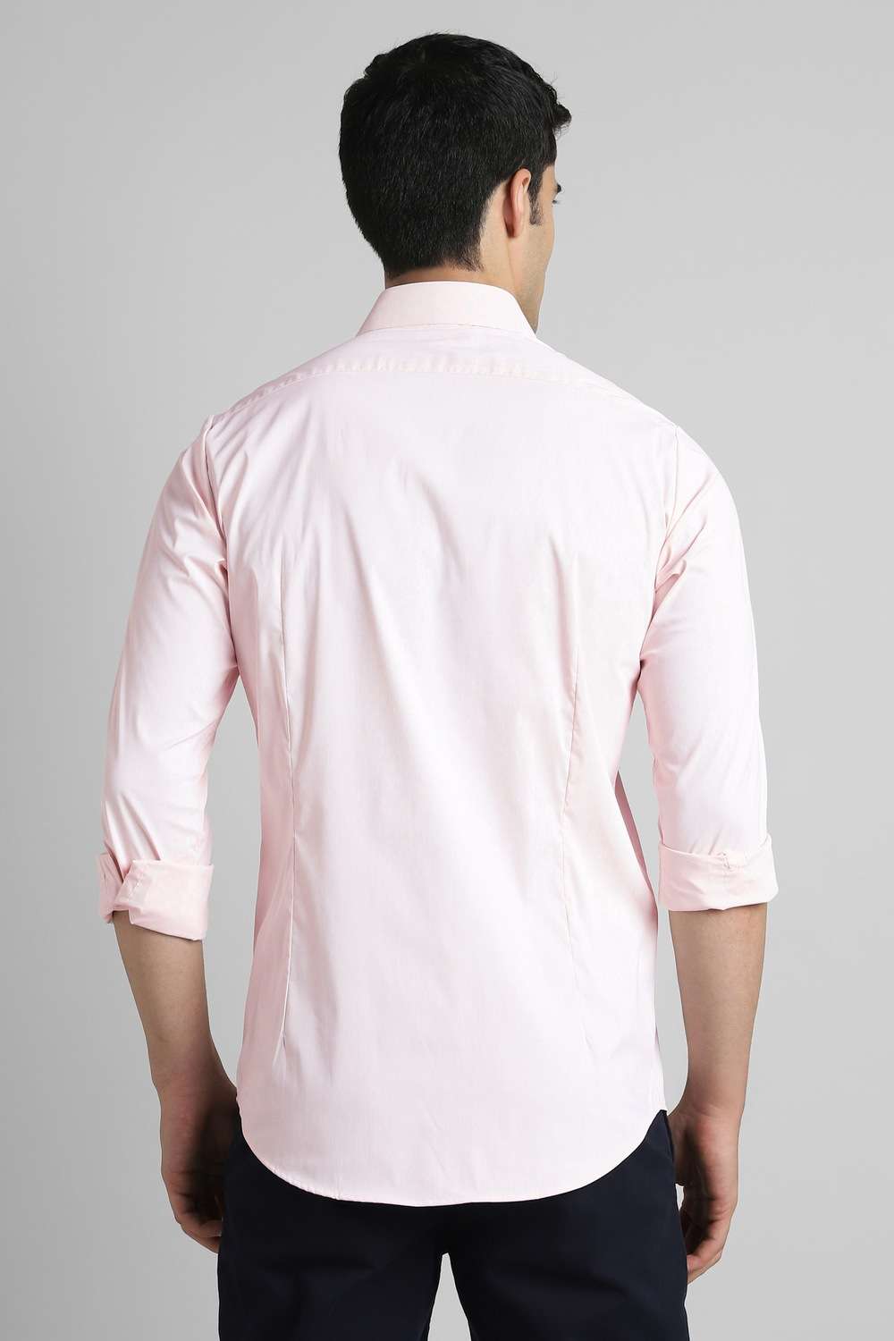 Solid-Polyester-Slim-Fit-Men-Shirt