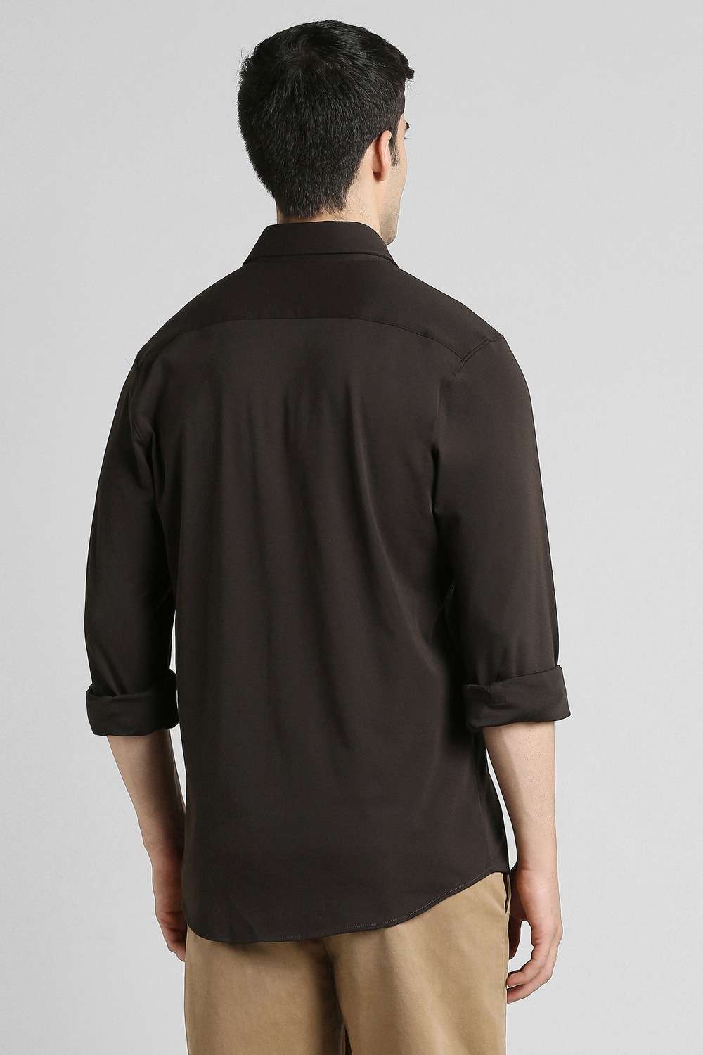 Solid-Rayon-Slim-Fit-Men-s-Casual-Shirt