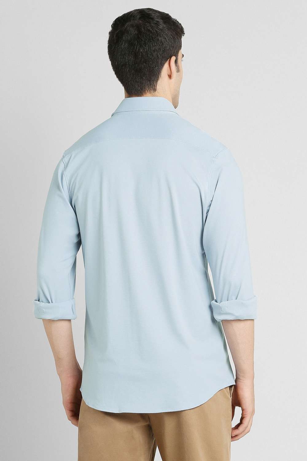 Solid-Rayon-Slim-Fit-Men-s-Casual-Shirt