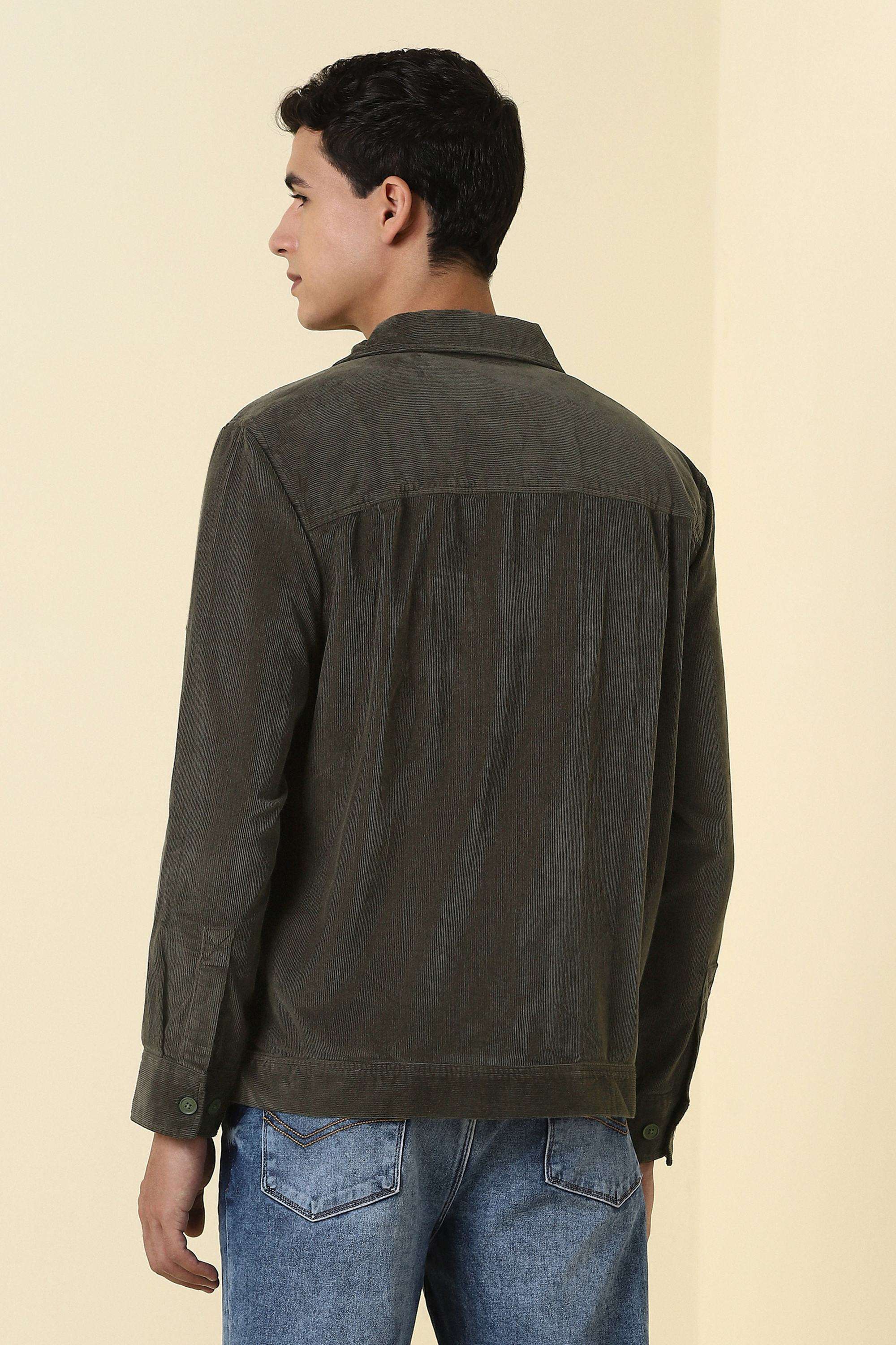 Solid-Cotton-Regular-Fit-Men-s-Shirt