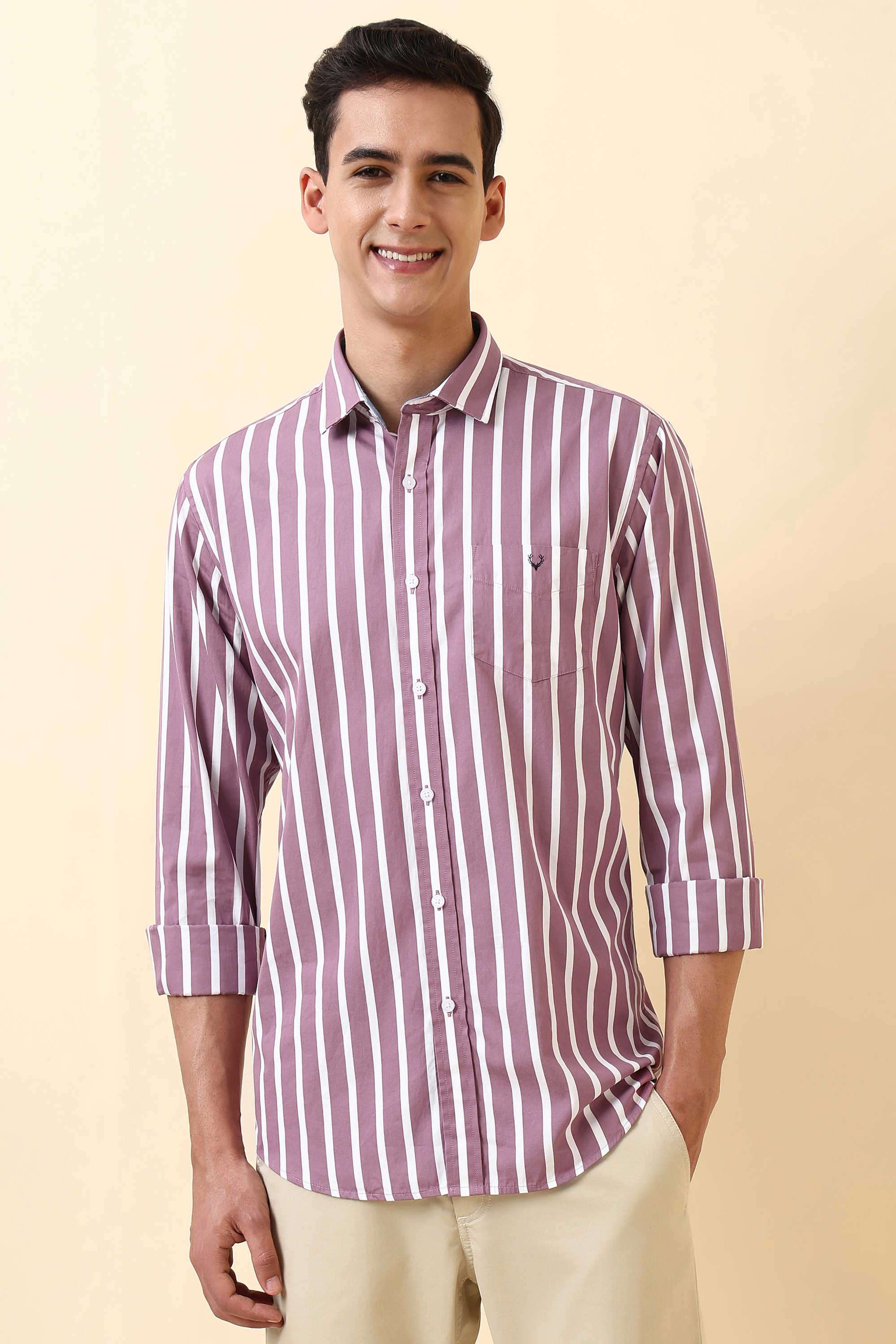 Stripes-Cotton-Regular-Fit-Men-s-Formal-Shirt