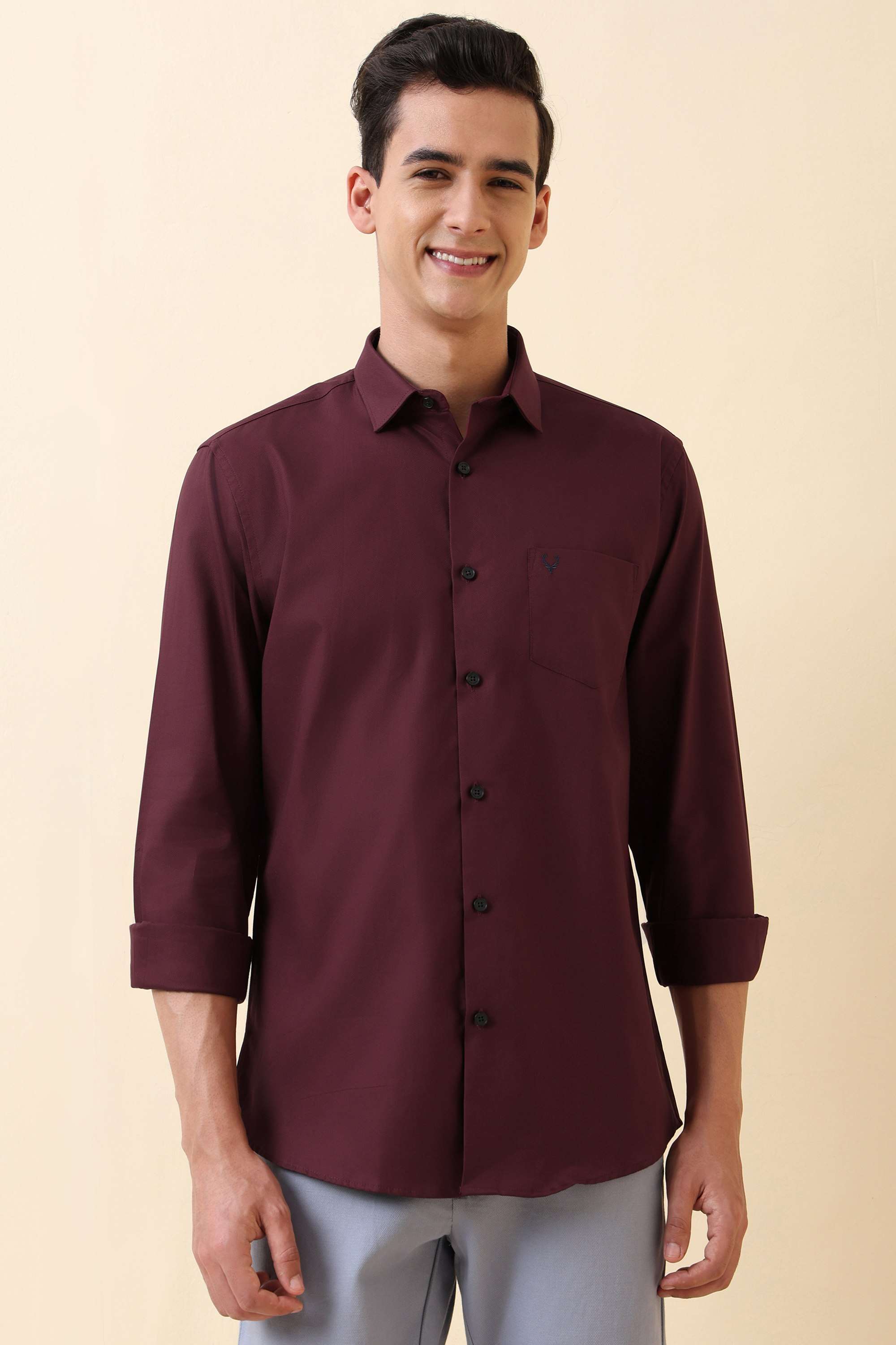 Textured-Cotton-Regular-Fit-Men-s-Formal-Shirt