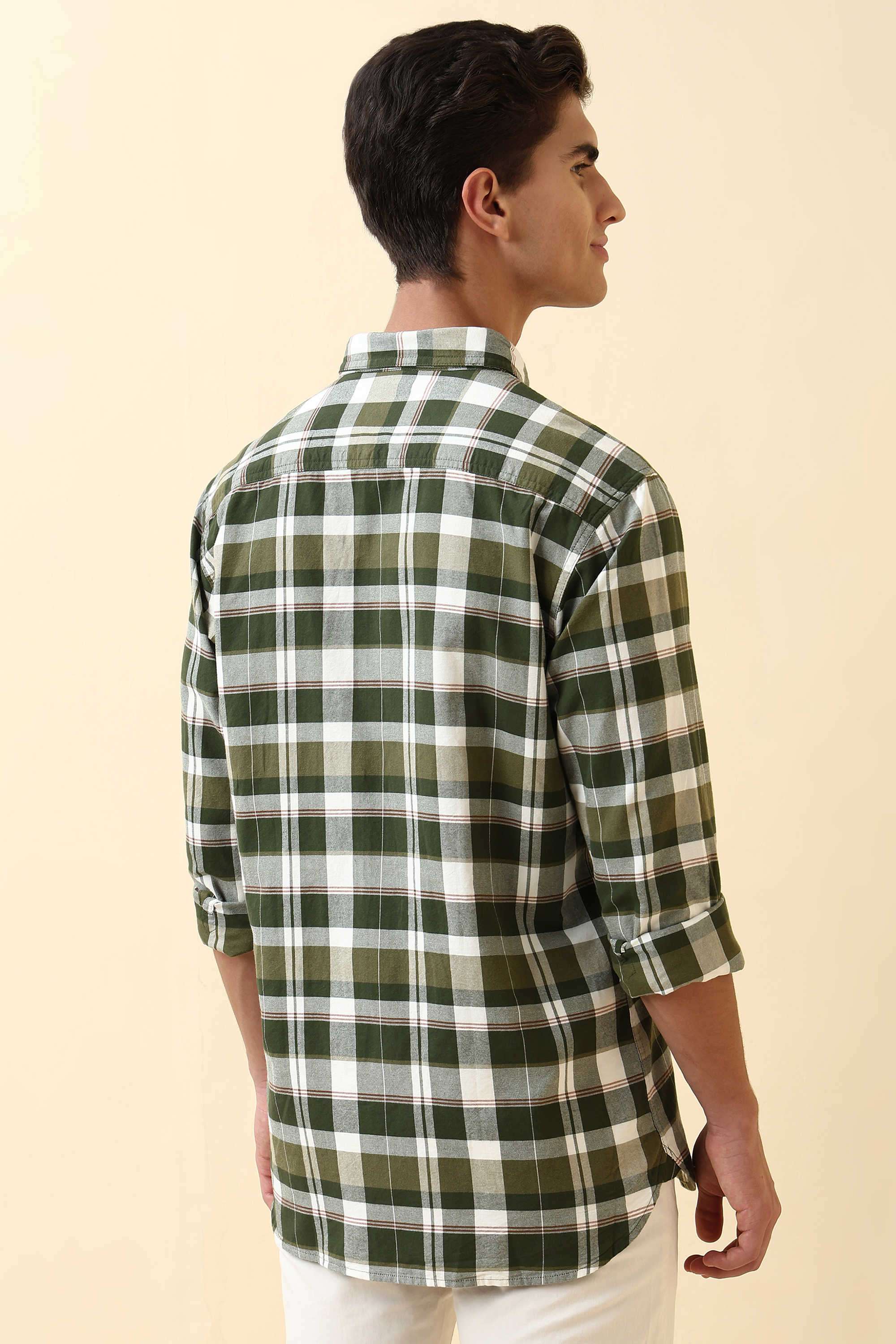 Checks-Cotton-Regular-Fit-Men-s-Formal-Shirt