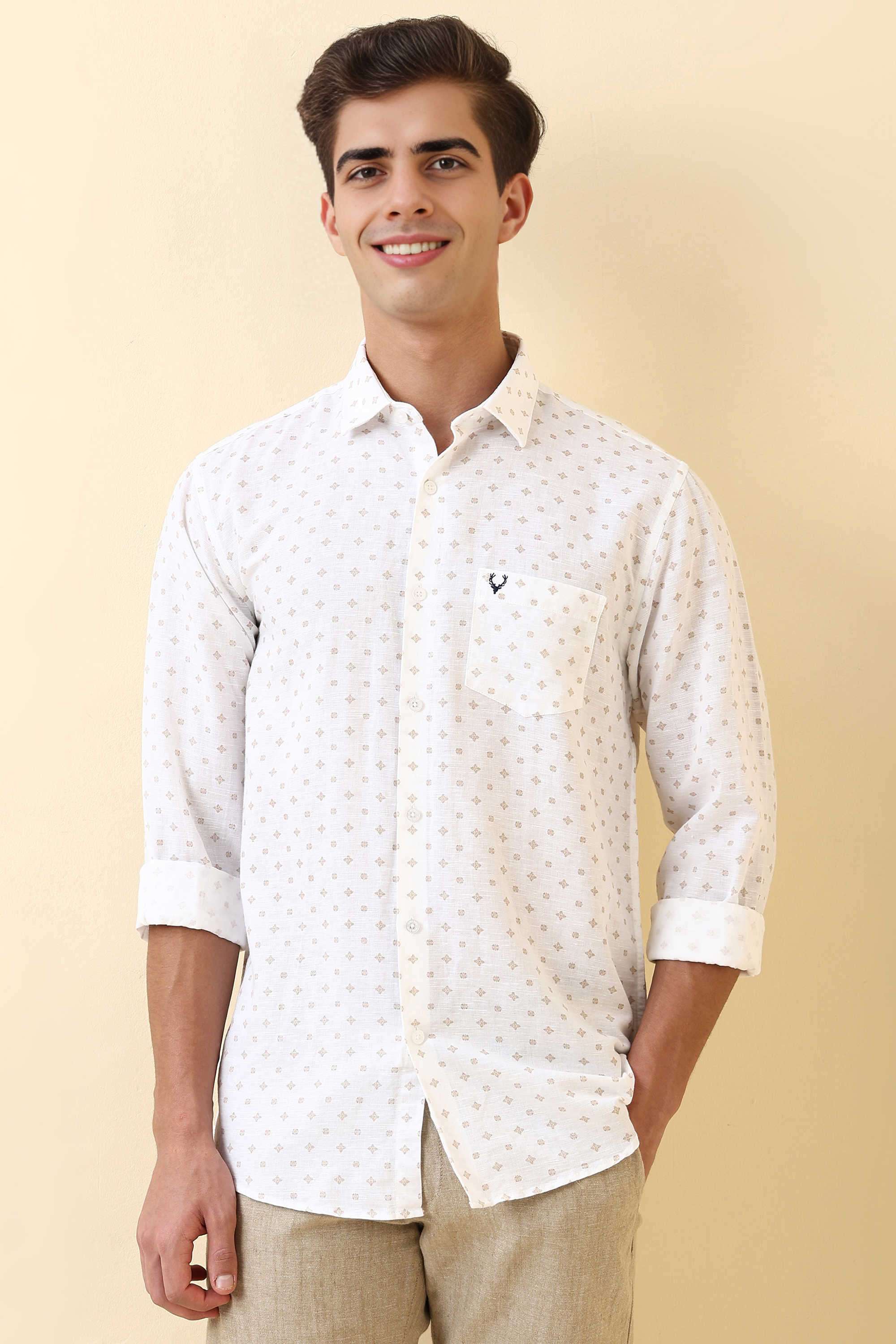 Printed-Cotton-Linen-Blend-Regular-Fit-Men-s-Formal-Shirt