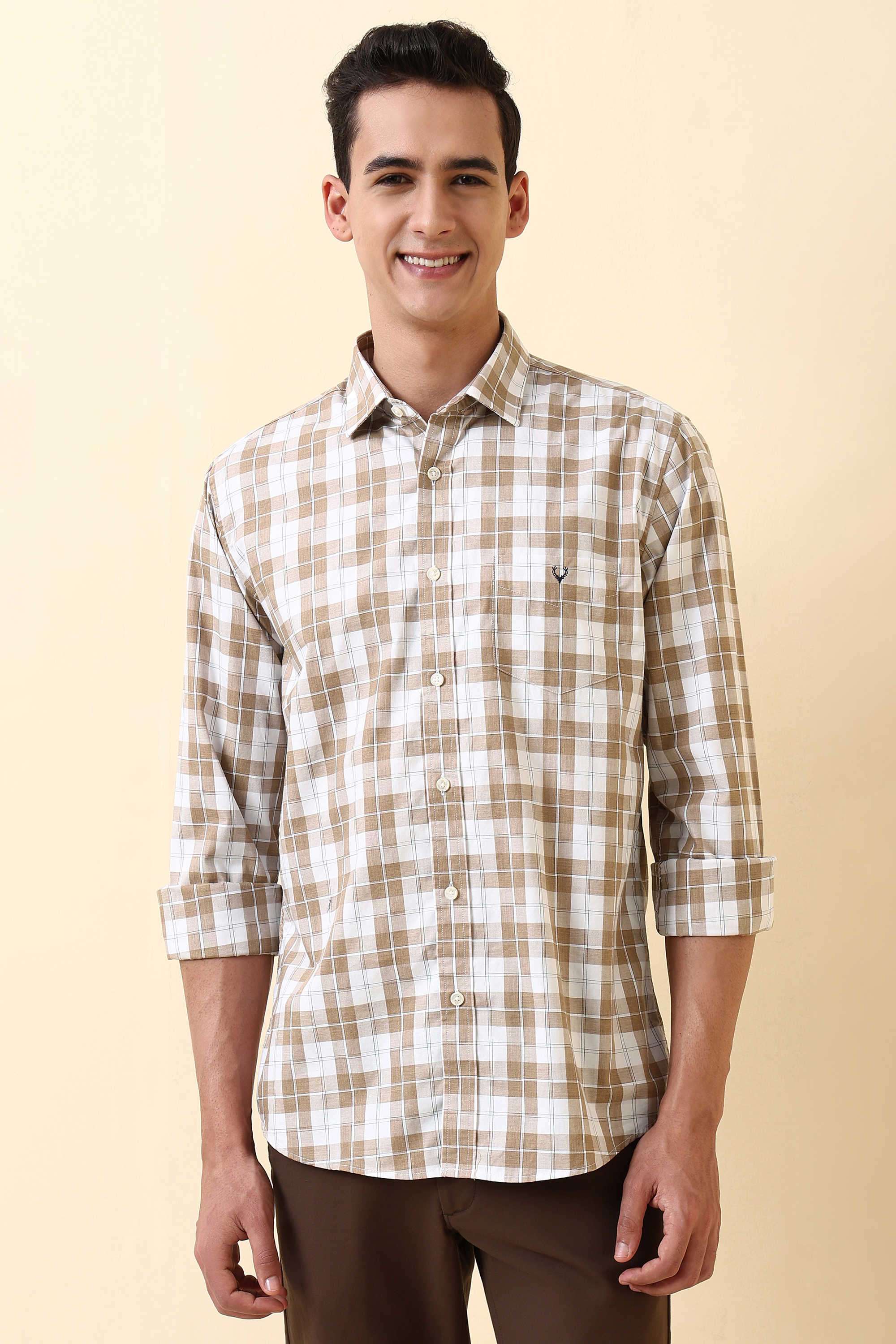 Checks-Cotton-Regular-Fit-Men-s-Formal-Shirt