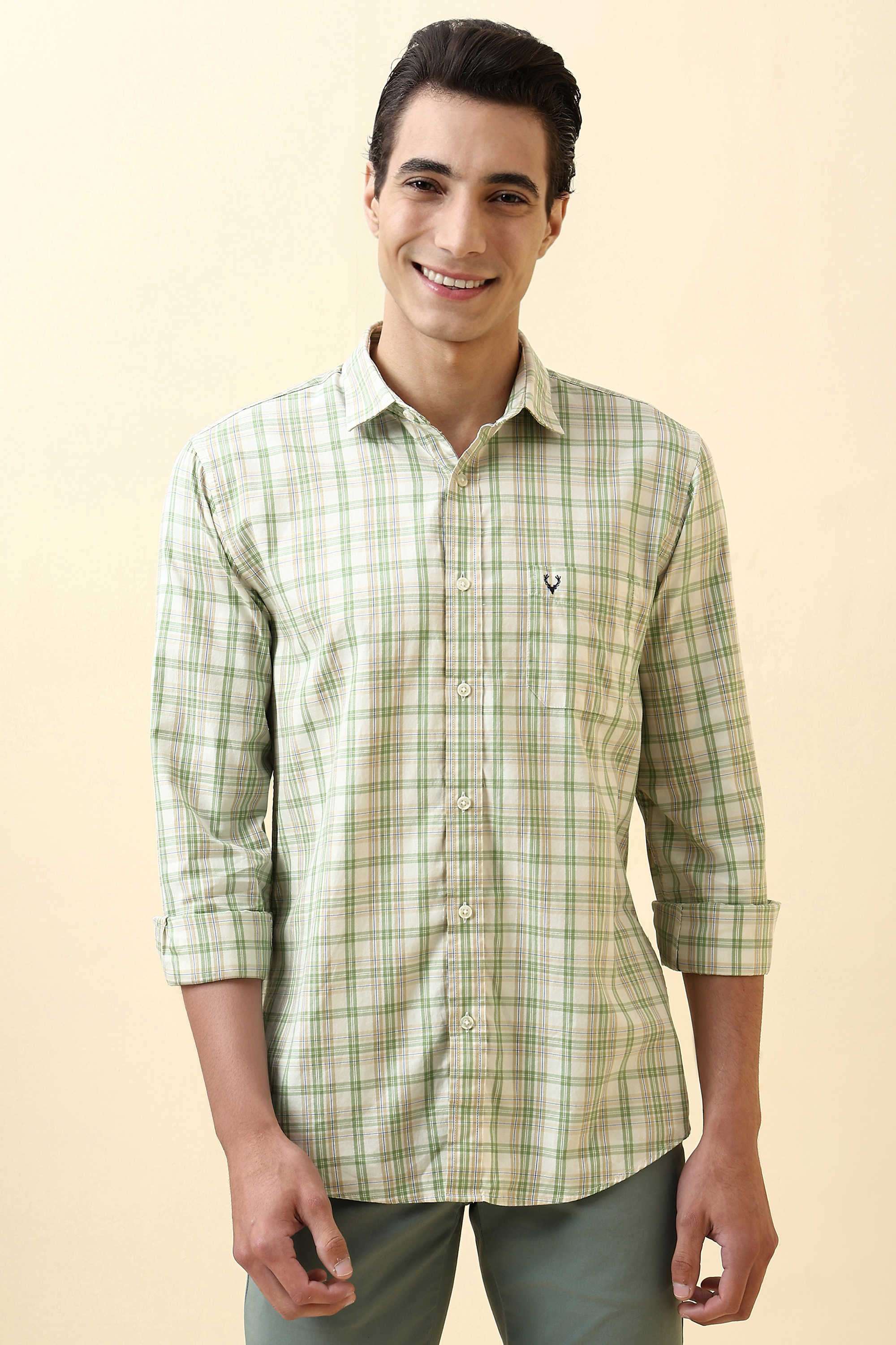 Checks-Cotton-Regular-Fit-Men-Casual-Wear-Shirt
