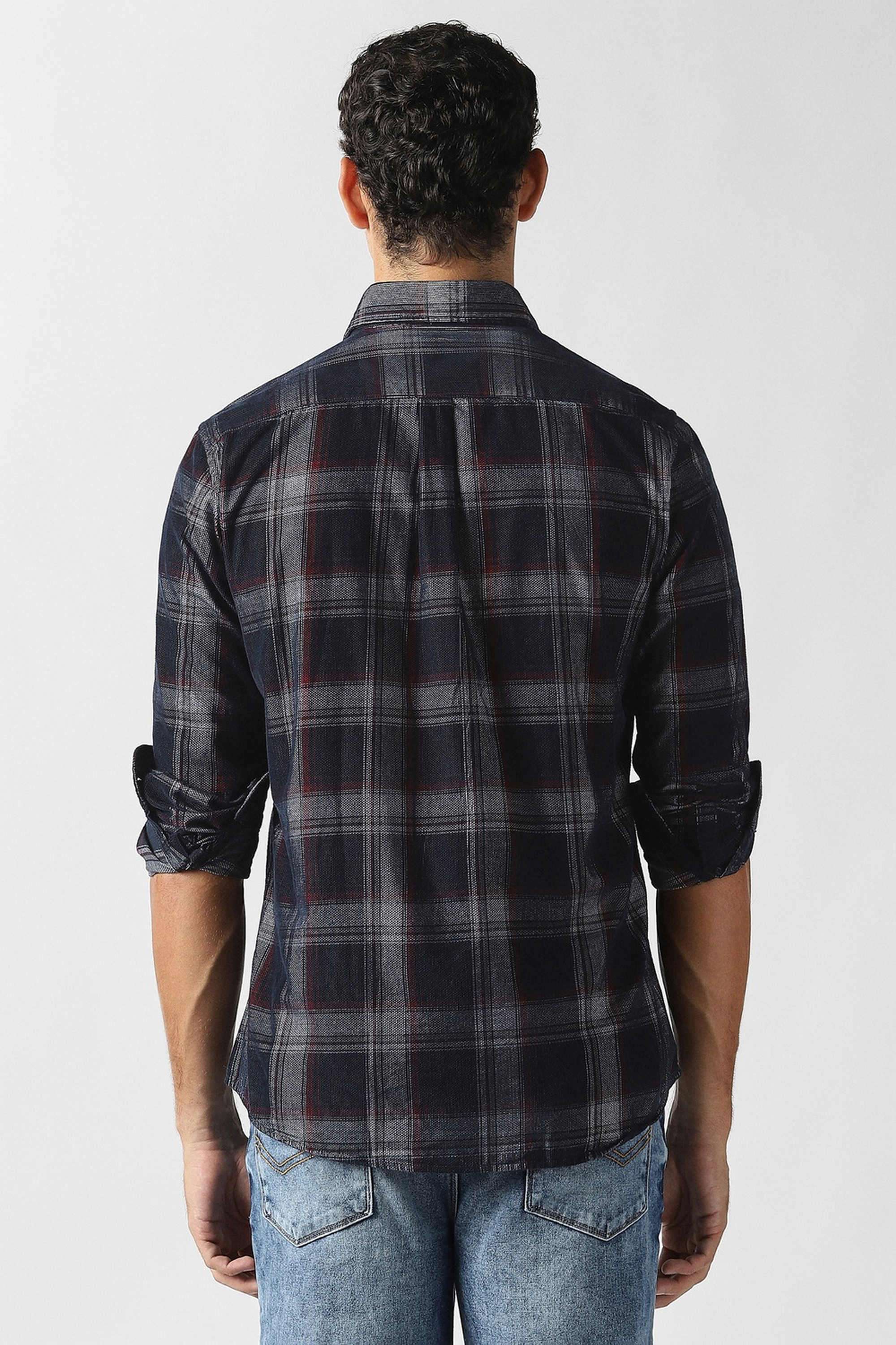 Checks-Cotton-Slim-Fit-Men-Casual-Wear-Shirt