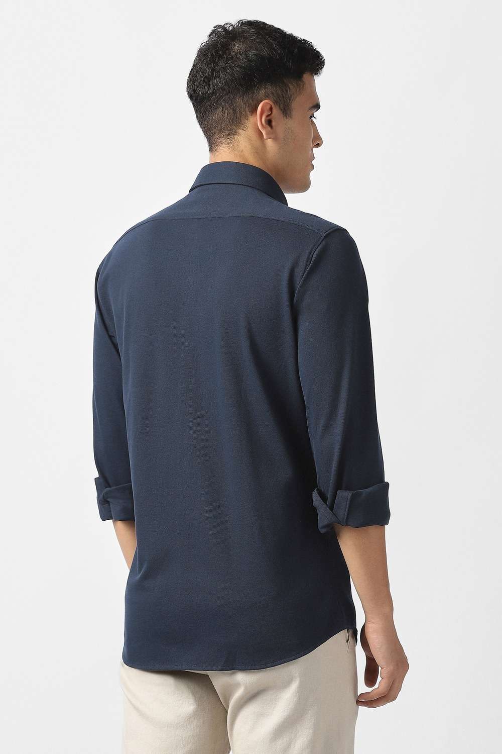 Solid-Cotton-Slim-Fit-Men-s-Casual-Shirt
