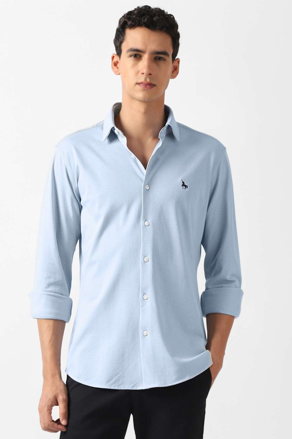 Solid-Cotton-Slim-Fit-Men-s-Casual-Shirt