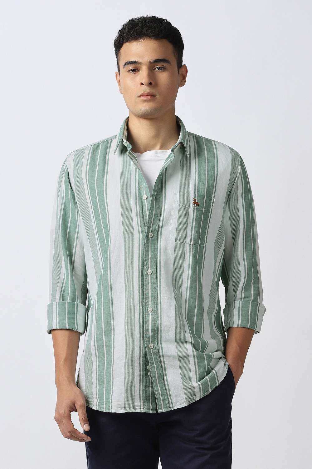 Stripes-Cotton-Linen-Blend-Slim-Fit-Men-s-Casual-Shirt
