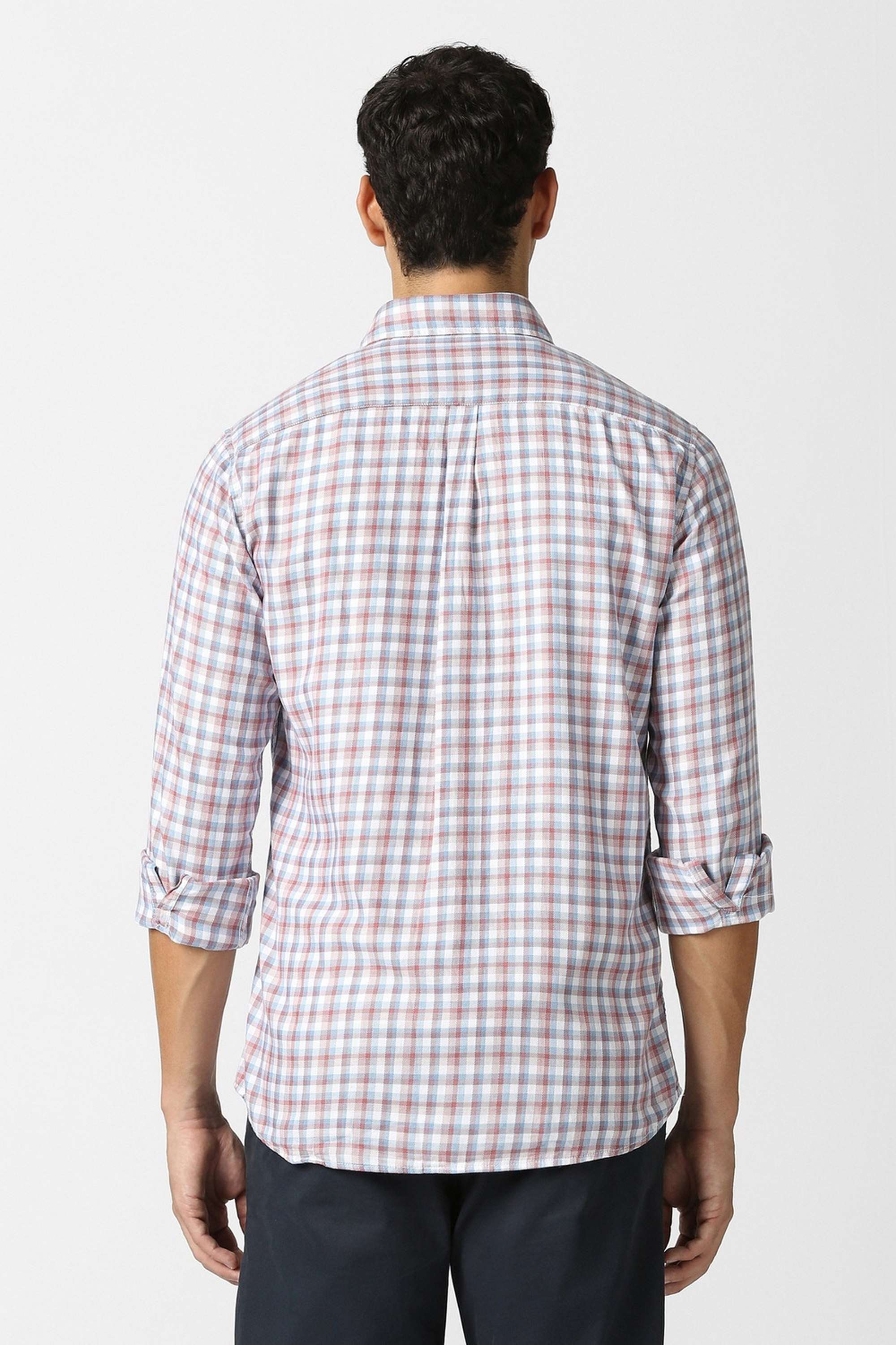 Checks-Cotton-Slim-Fit-Men-Casual-Wear-Shirt