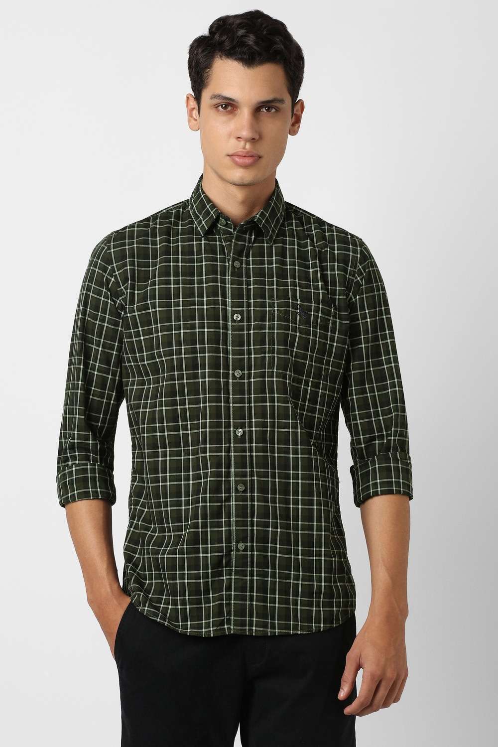 Checks-Cotton-Slim-Fit-Men-s-Casual-Shirt