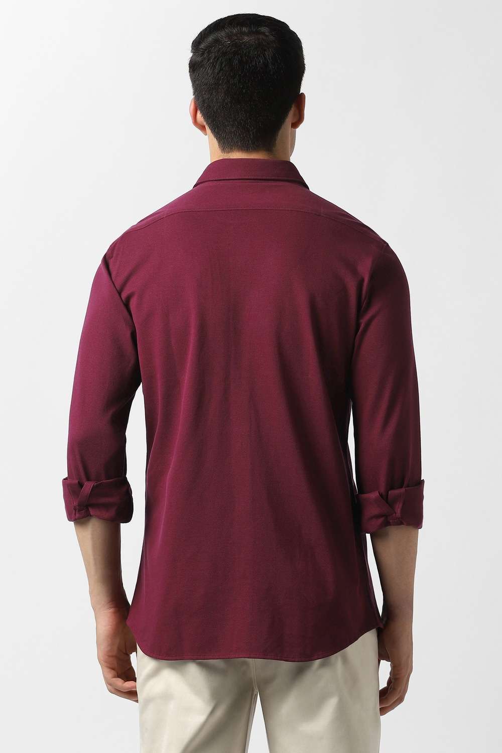 Solid-Cotton-Slim-Fit-Men-s-Casual-Shirt