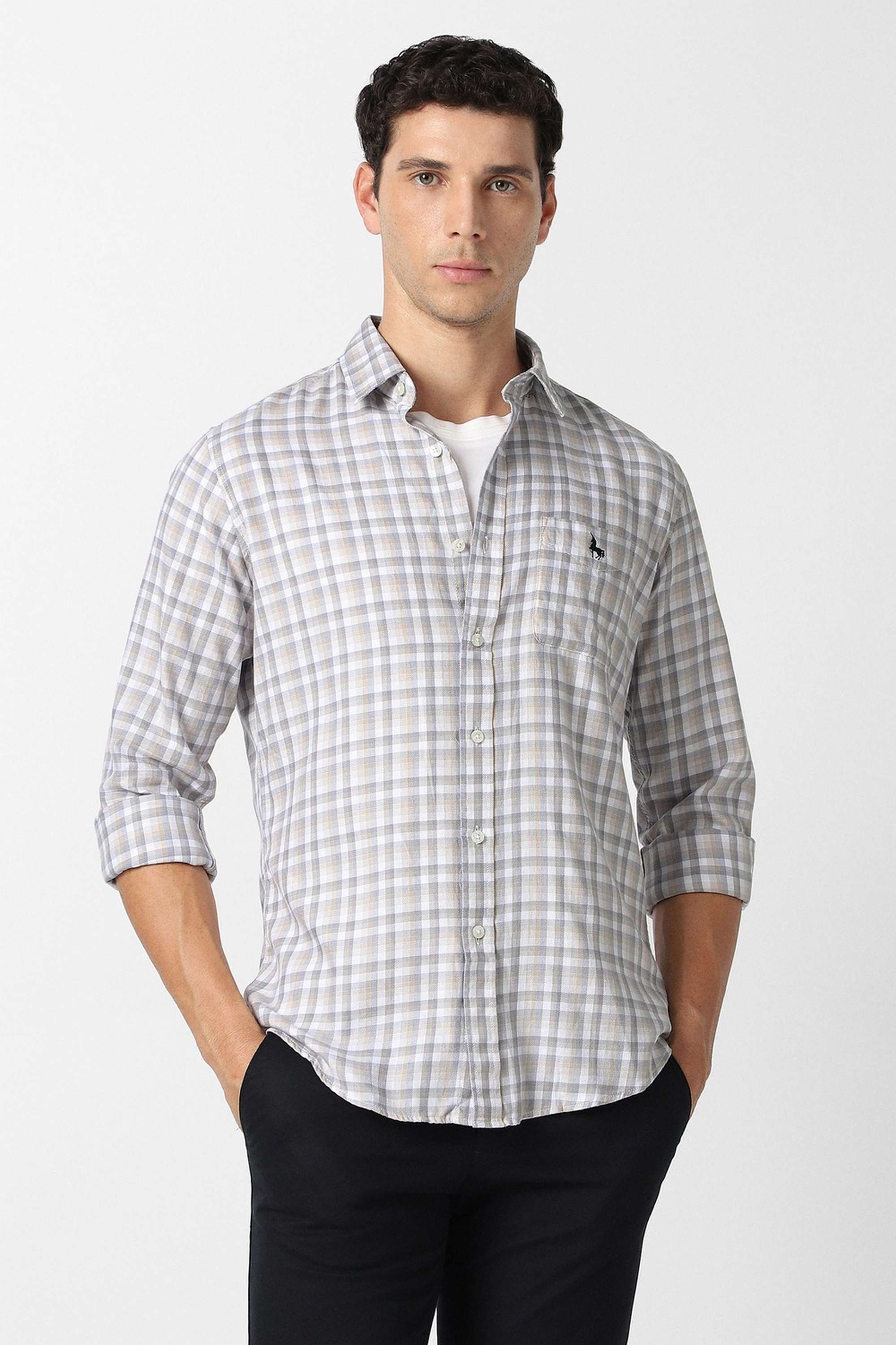 Checks-Cotton-Slim-Fit-Men-Casual-Wear-Shirt