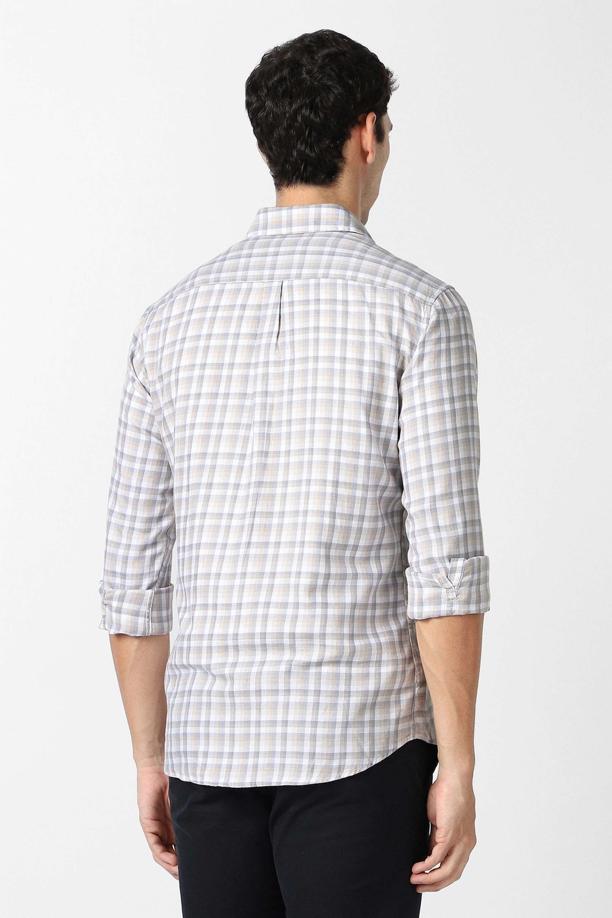 Checks-Cotton-Slim-Fit-Men-Casual-Wear-Shirt