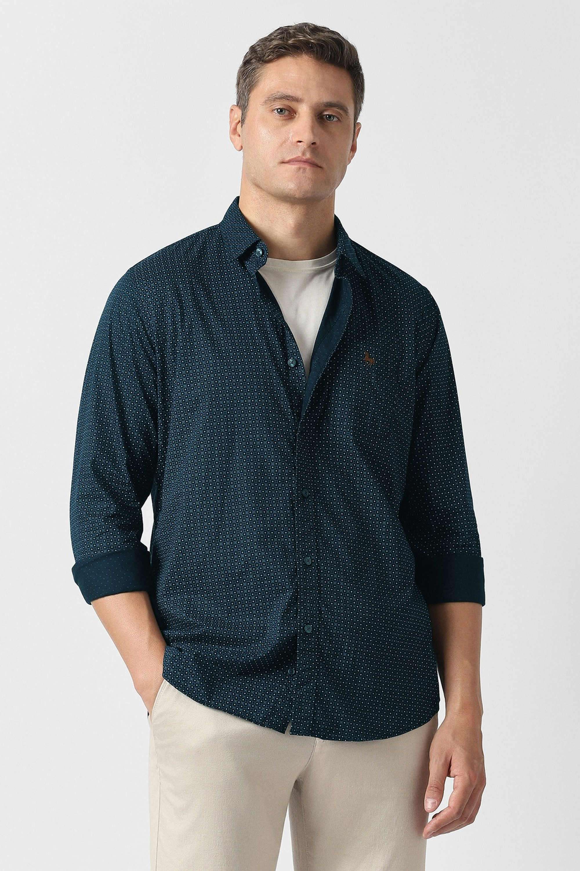 Printed-Cotton-Slim-Fit-Men-s-Casual-Shirt