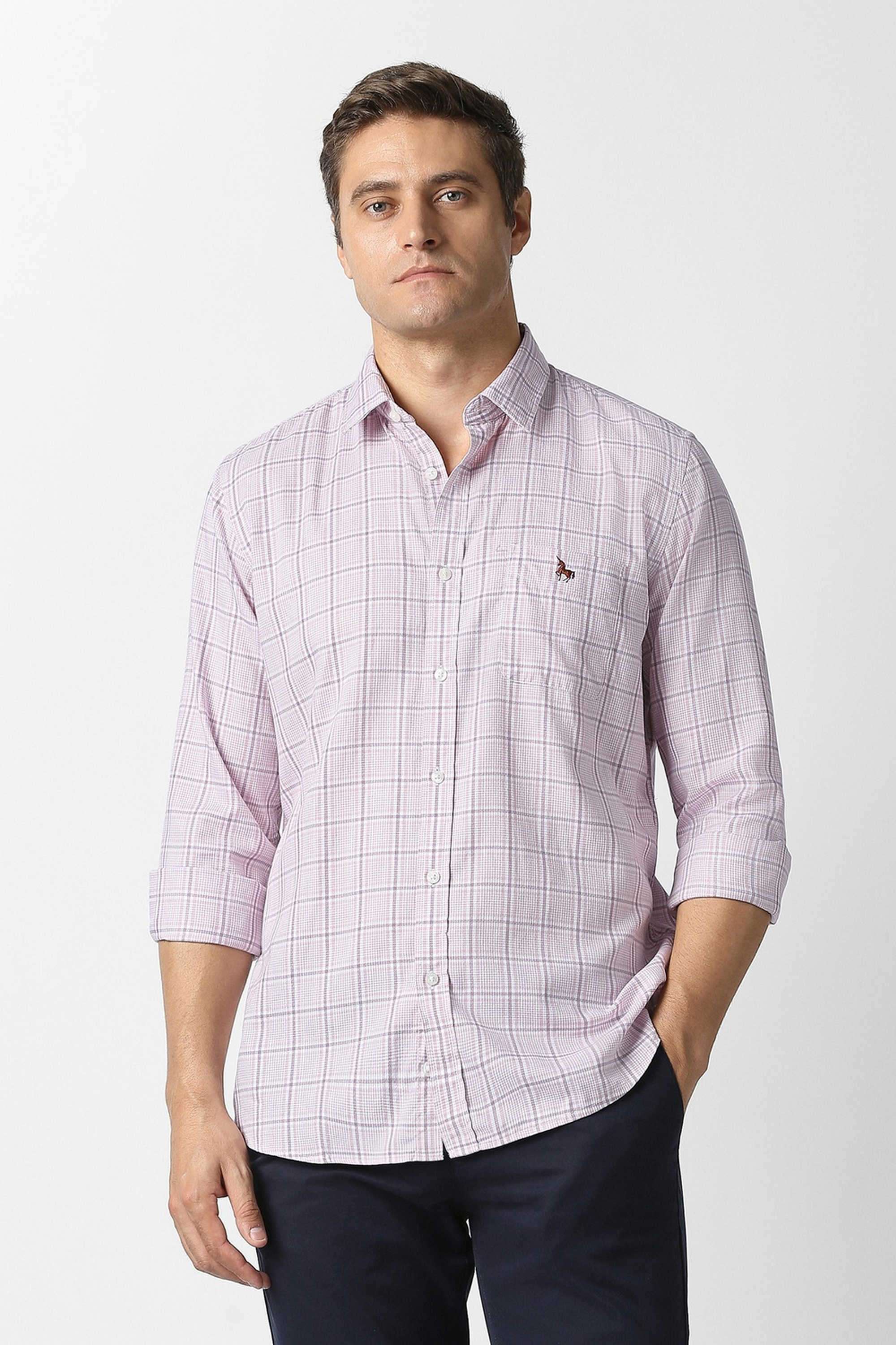 Checks-Cotton-Slim-Fit-Men-Casual-Shirt