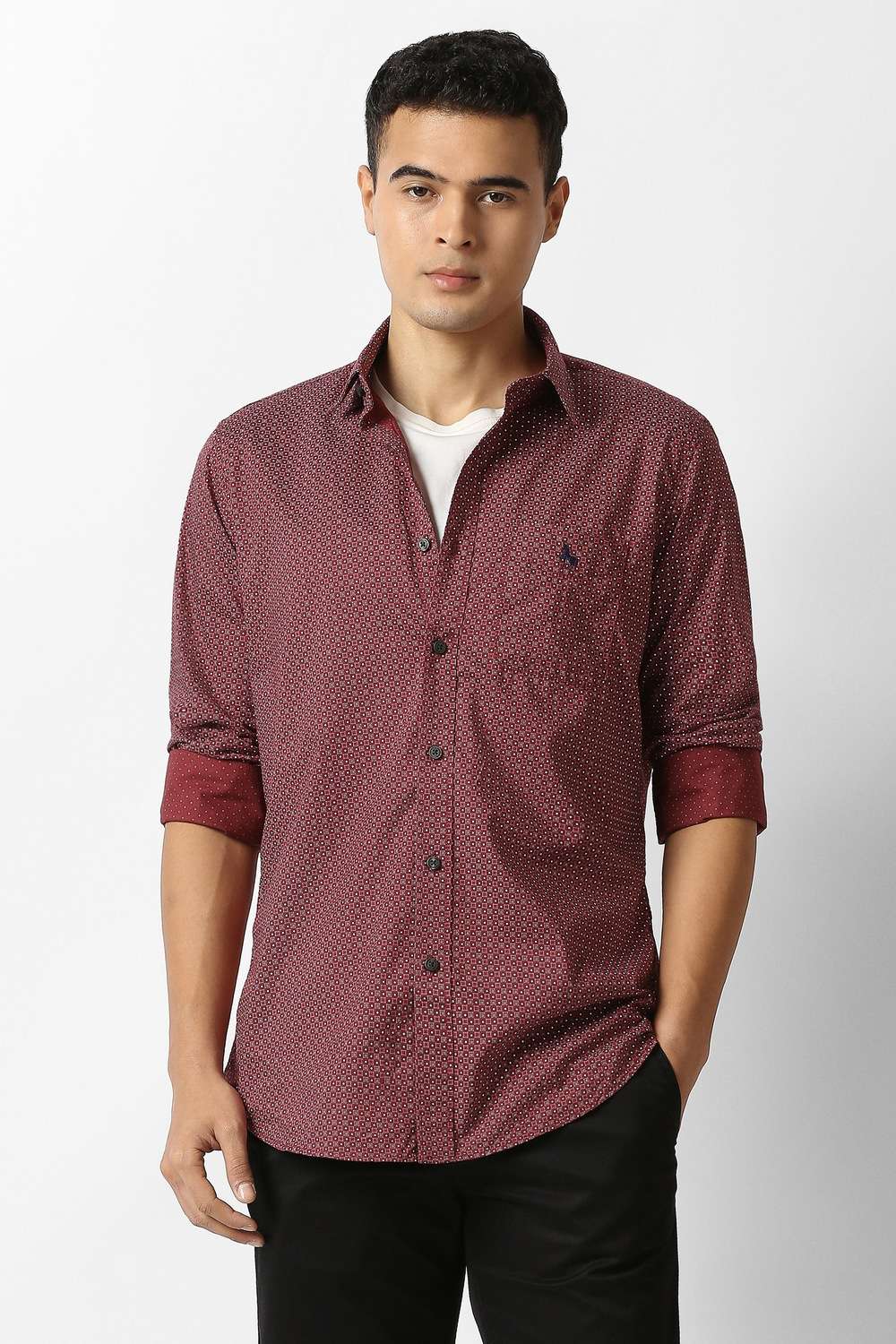 Printed-Cotton-Slim-Fit-Men-s-Casual-Shirt