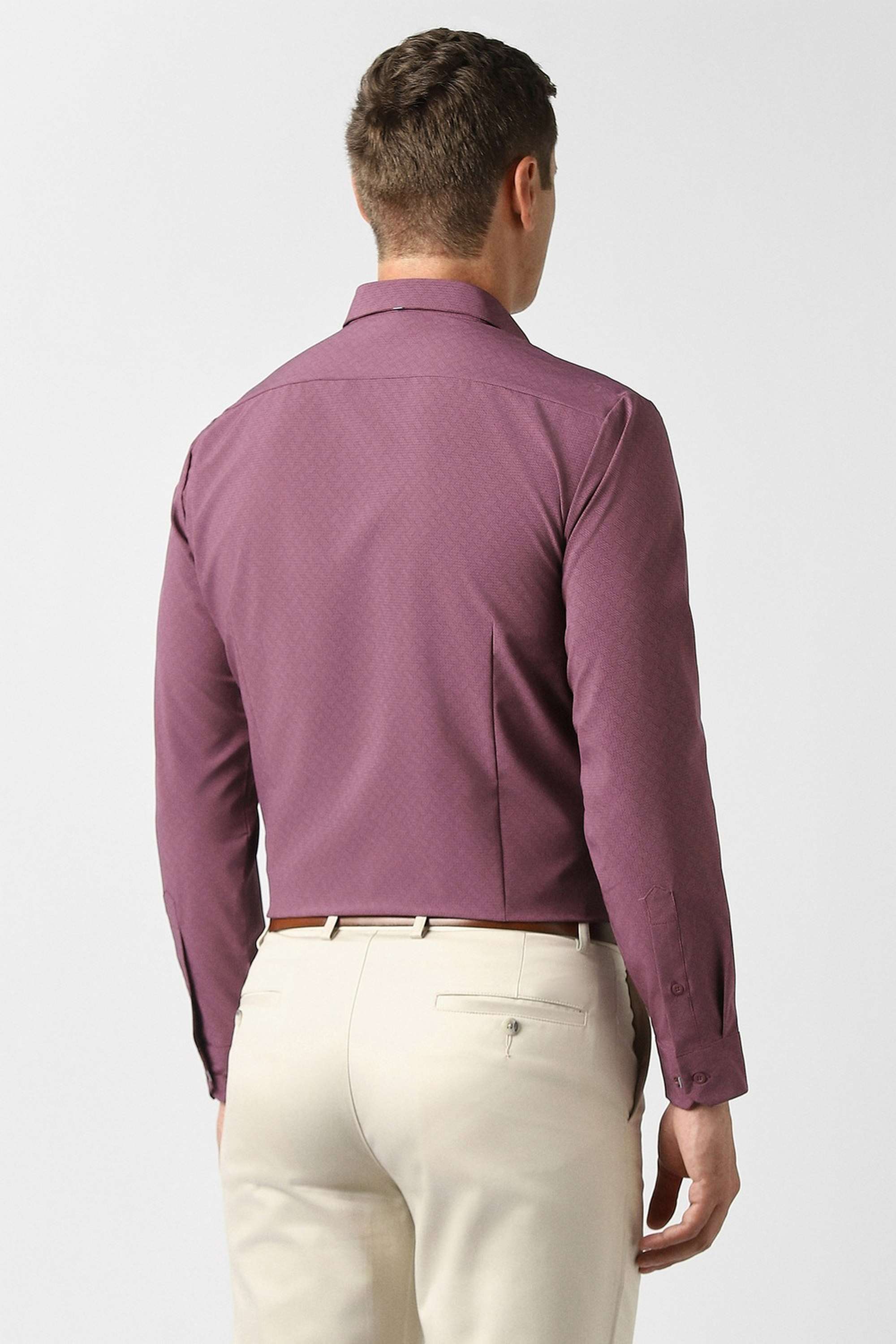 Printed-Collared-Blended-Fabric-Men-Formal-Wear-Shirt